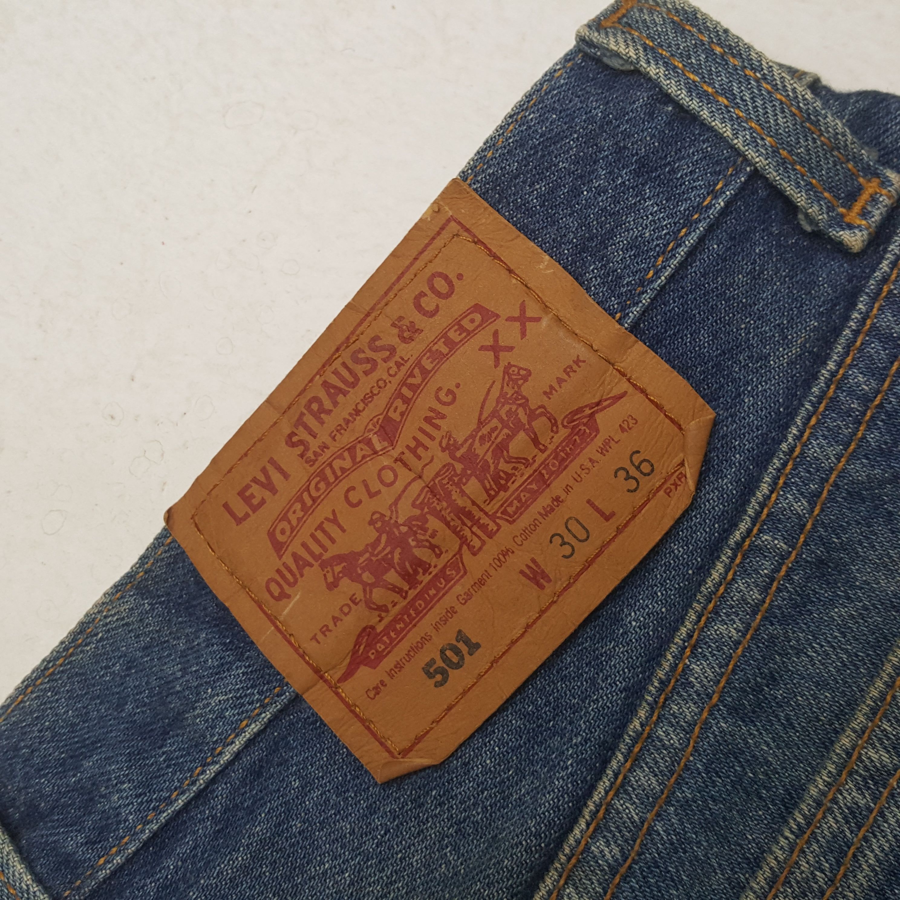 Levi's Levis 501 Made In USA Streetwear Style Jeans RR12 Size US 28 / EU 44 - 16 Thumbnail