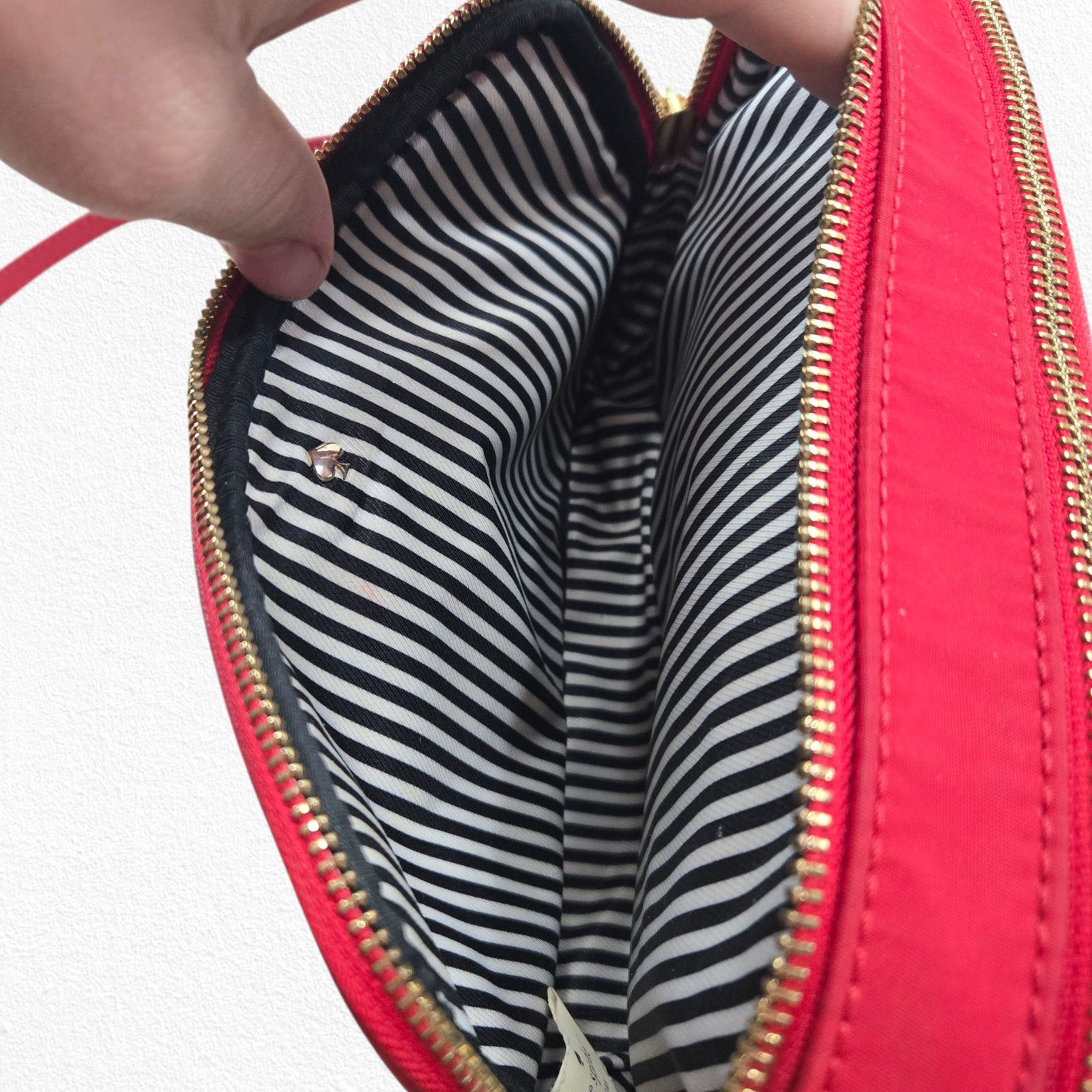 Kate Spade Red Nylon Crossbody Bag Purse Adjustable Strap Size ONE SIZE - 17 Thumbnail