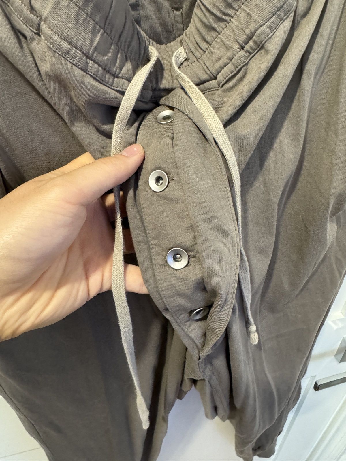 Rick Owens Drkshdw Rick Owens Drkshdw grey prisoner drawstring lounge pants Size US 32 / EU 48 - 5 Thumbnail