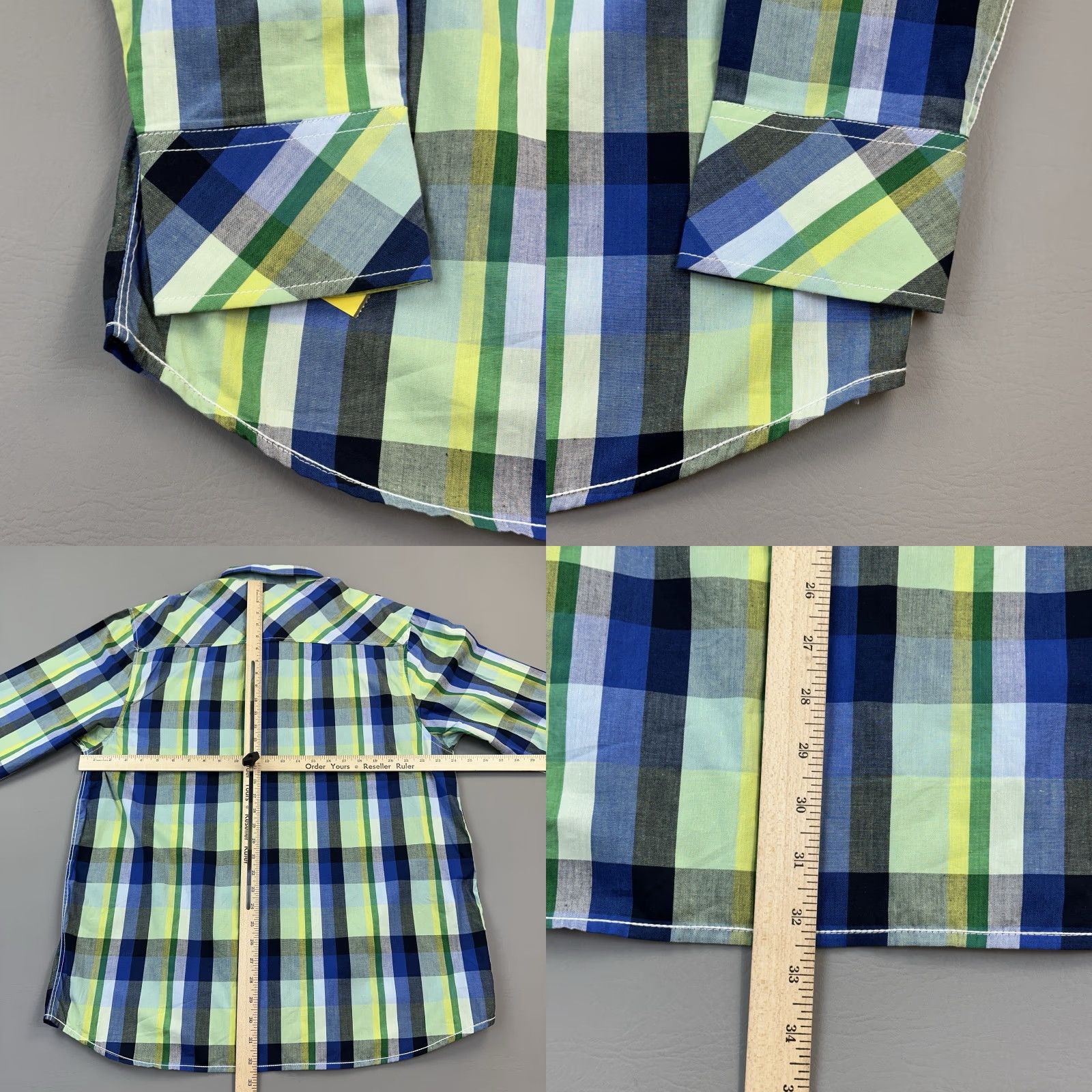 Vintage VINTAGE Mecca Shirt Mens XL Green Plaid Button-Up Embroidered Hip Hop Y2K NWT Size US XL / EU 56 / 4 - 9 Thumbnail