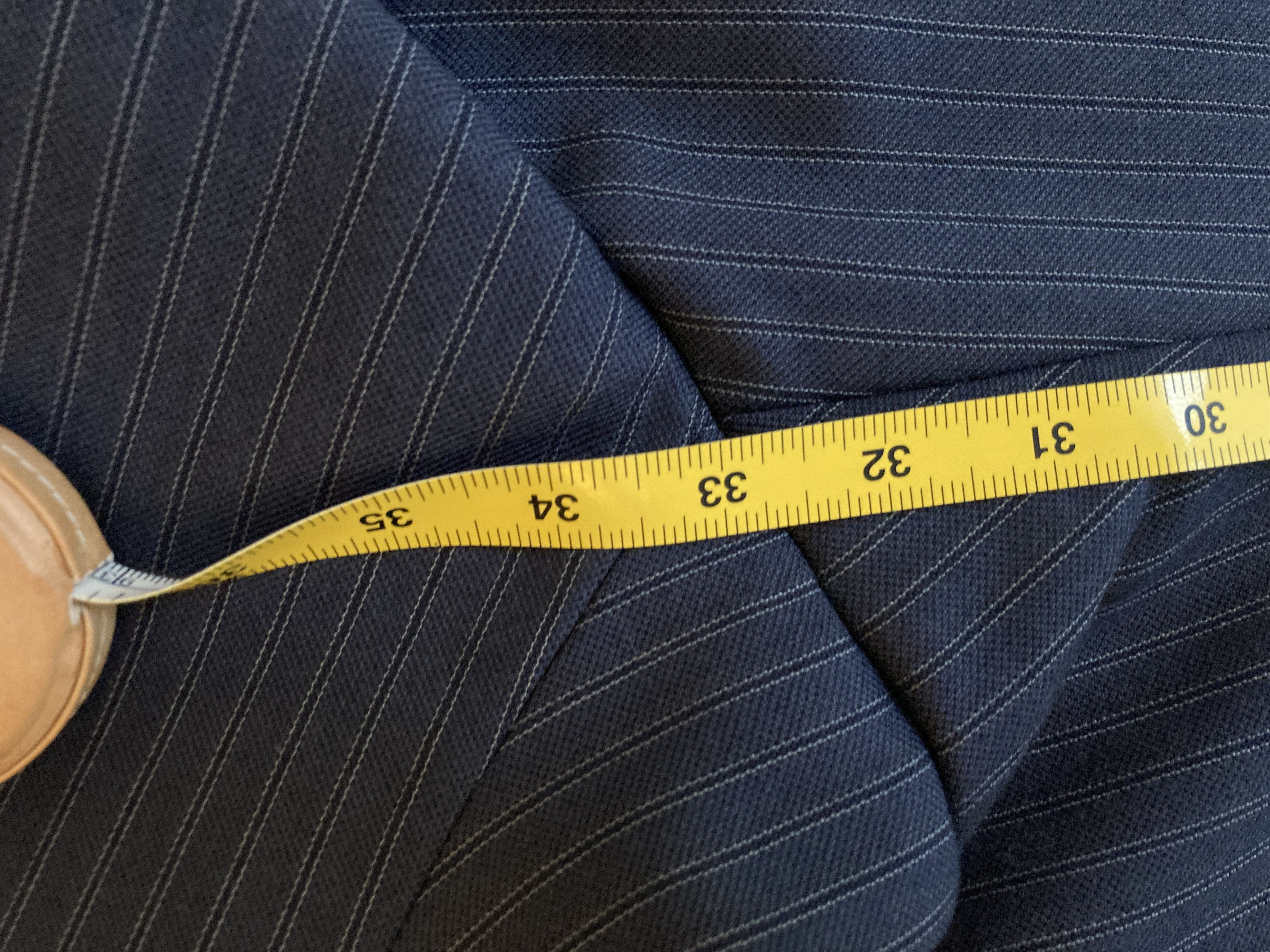 HUSBANDS Husbands Paris - DOUBLE-BREASTED HOPSACK WOOL SUIT Size 38R - 19 Thumbnail