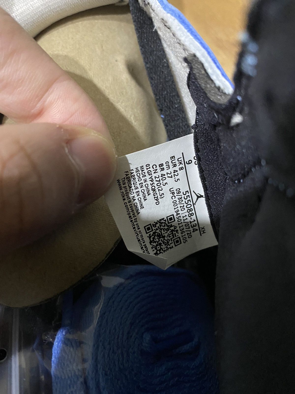 Jordan Brand × Nike Jordan 1 Retro High OG University Blue Size US 9 / EU 42 - 7 Thumbnail