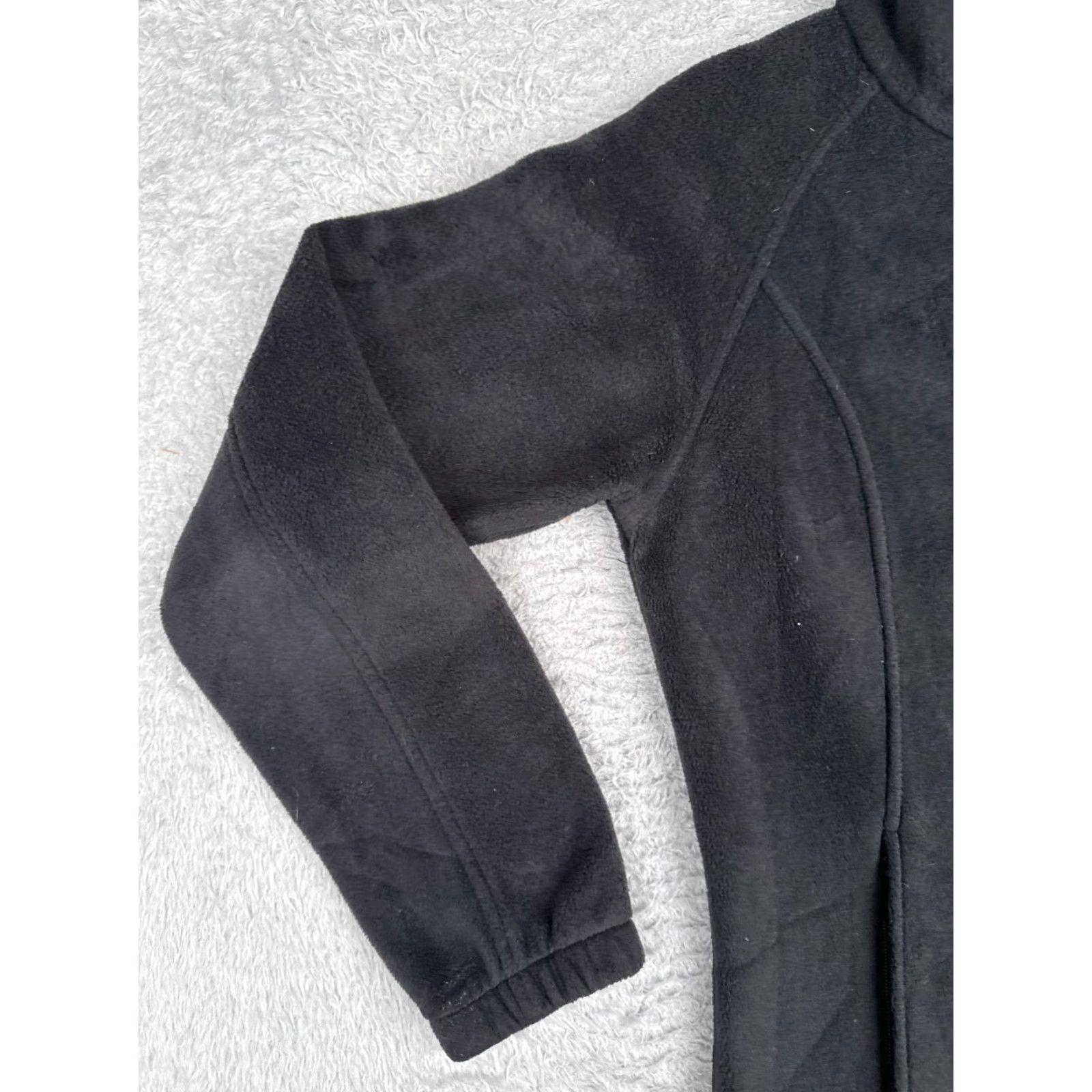 Vintage Columbia Jacket Women Small Black Full Zip Pockets Mock Neck Polyester Fleece Lightweight Casual Outdoor Size S / US 4 / IT 40 - 6 Thumbnail
