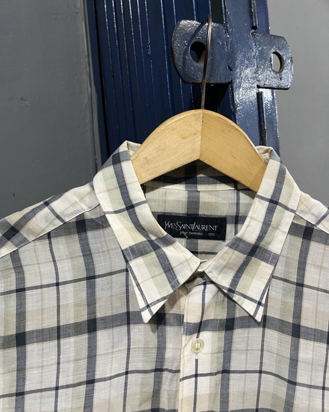 Yves Saint Laurent Vintage Yves Saint Laurent Shirt Short Sleeve Button Up Size US L / EU 52-54 / 3 - 3 Thumbnail