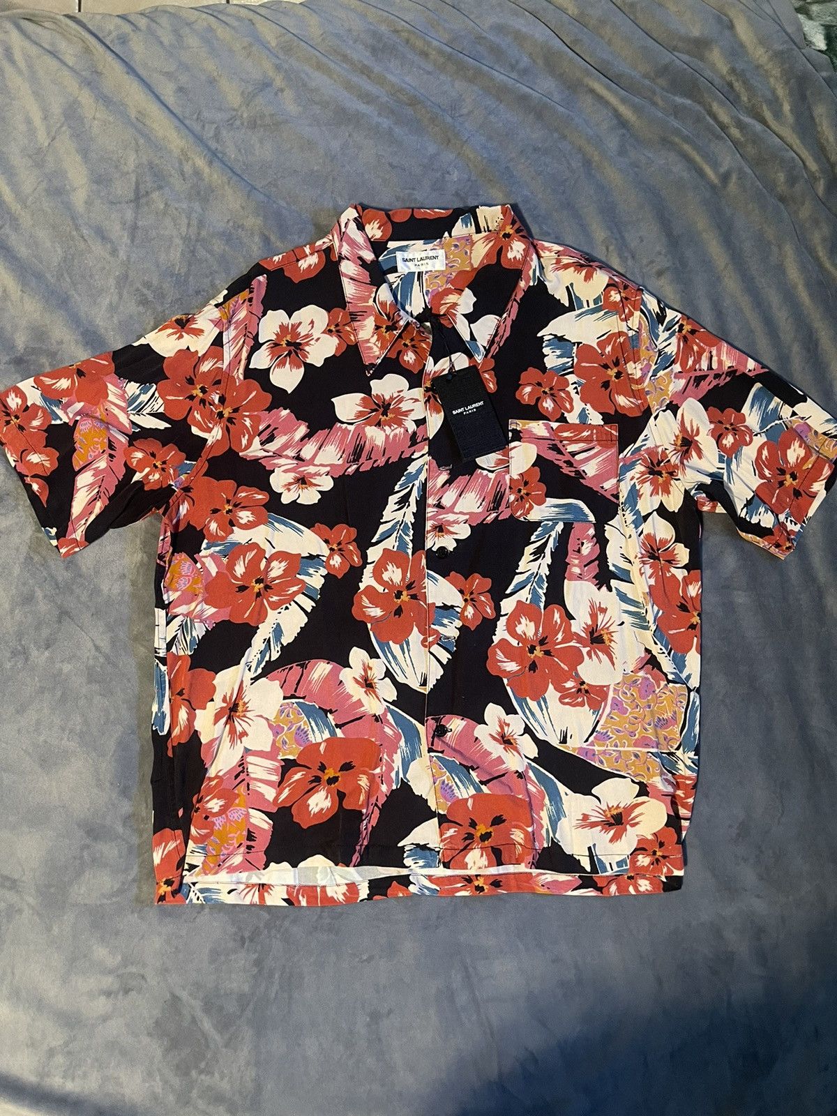Yves Saint Laurent Saint Laurent Hawaii shirt Size US XXL / EU 58 / 5 - 1 Thumbnail