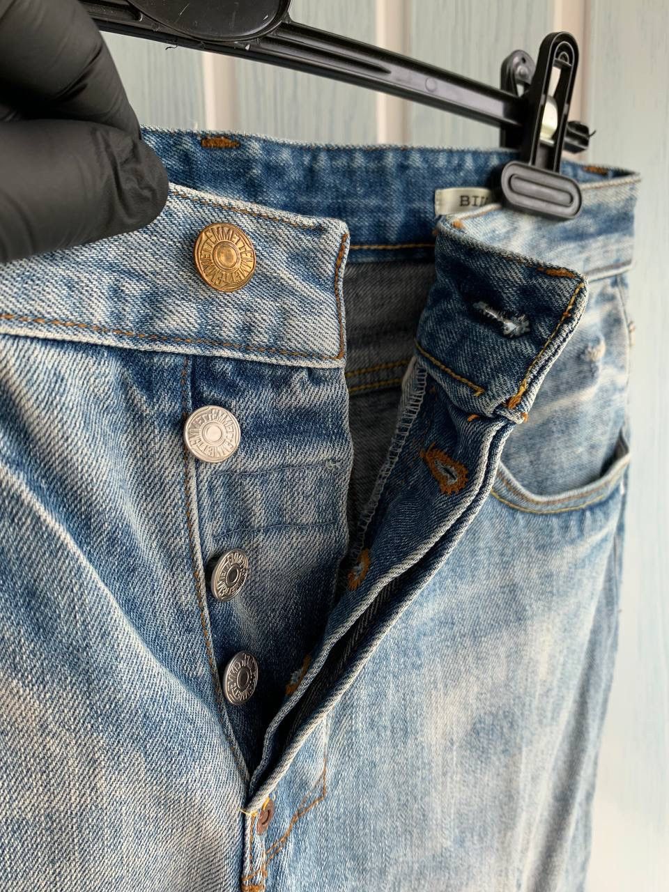 Emmett × Japanese Brand EMMETT Unisex E D Bill Lt Rip Wash 562/m Selvedge Jeans Size US 29 - 19 Thumbnail