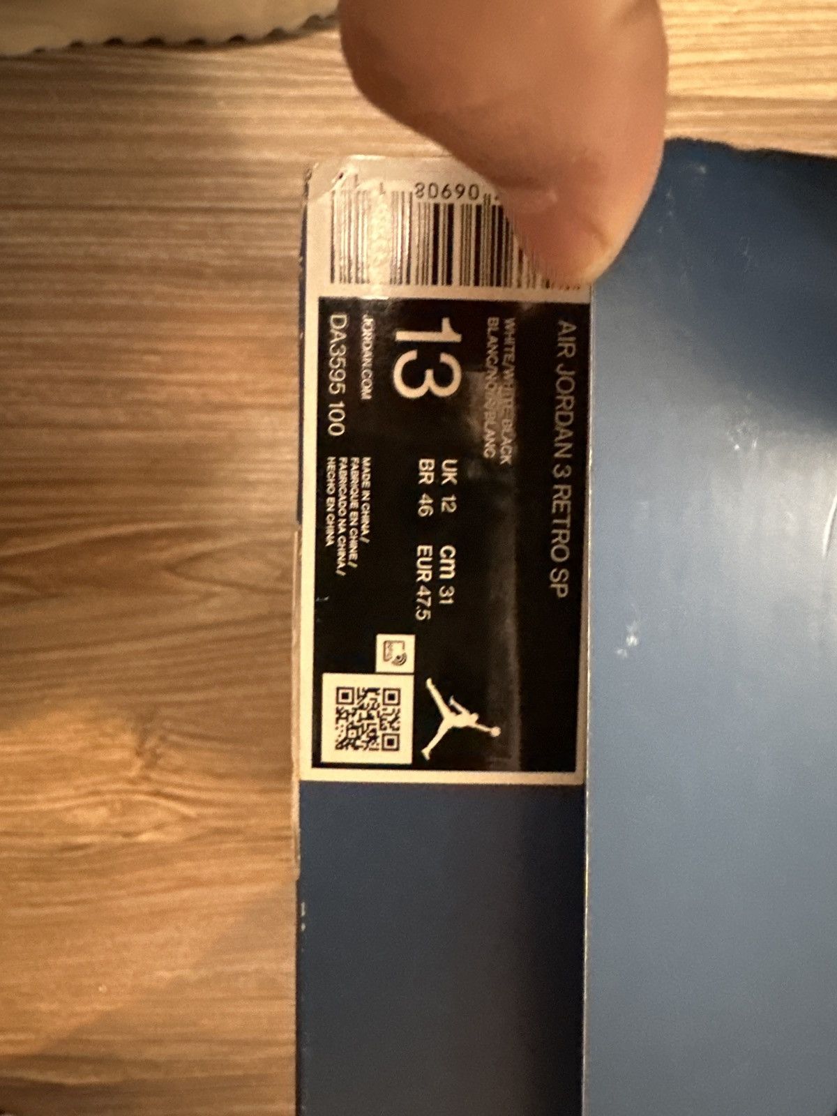 Jordan Brand Jordan 3 Retro Fragment Size US 13 / EU 46 - 9 Thumbnail
