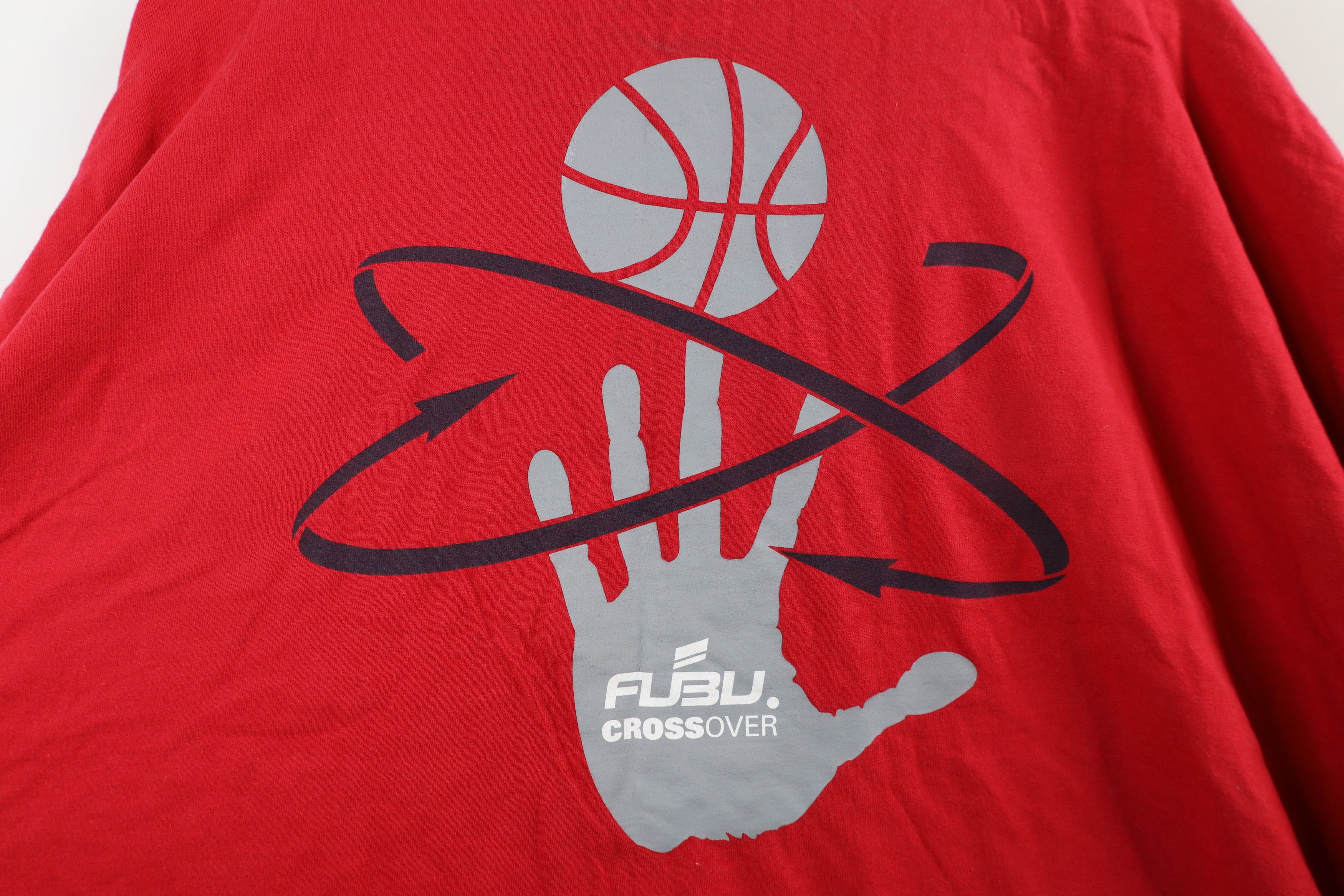 Fubu × Vintage Vintage 90s Y2K FUBU Basketball Over Short Sleeve T-Shirt Size US XXL / EU 58 / 5 - 12 Thumbnail