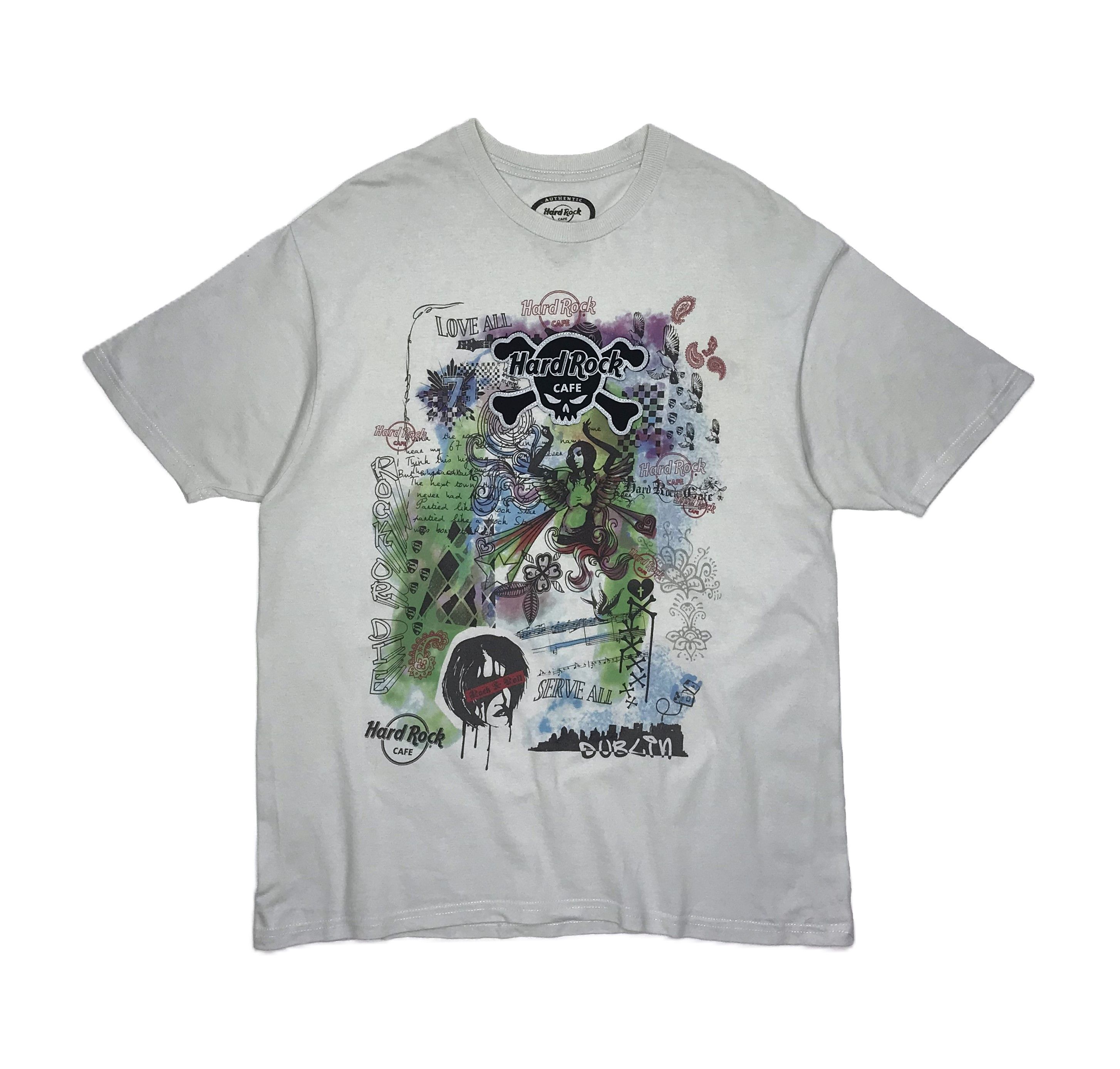 Hard Rock Cafe Hard Rock Cafe Dublin City Graphic T-Shirt Mens Sz L Size US L / EU 52-54 / 3 - 1 Thumbnail