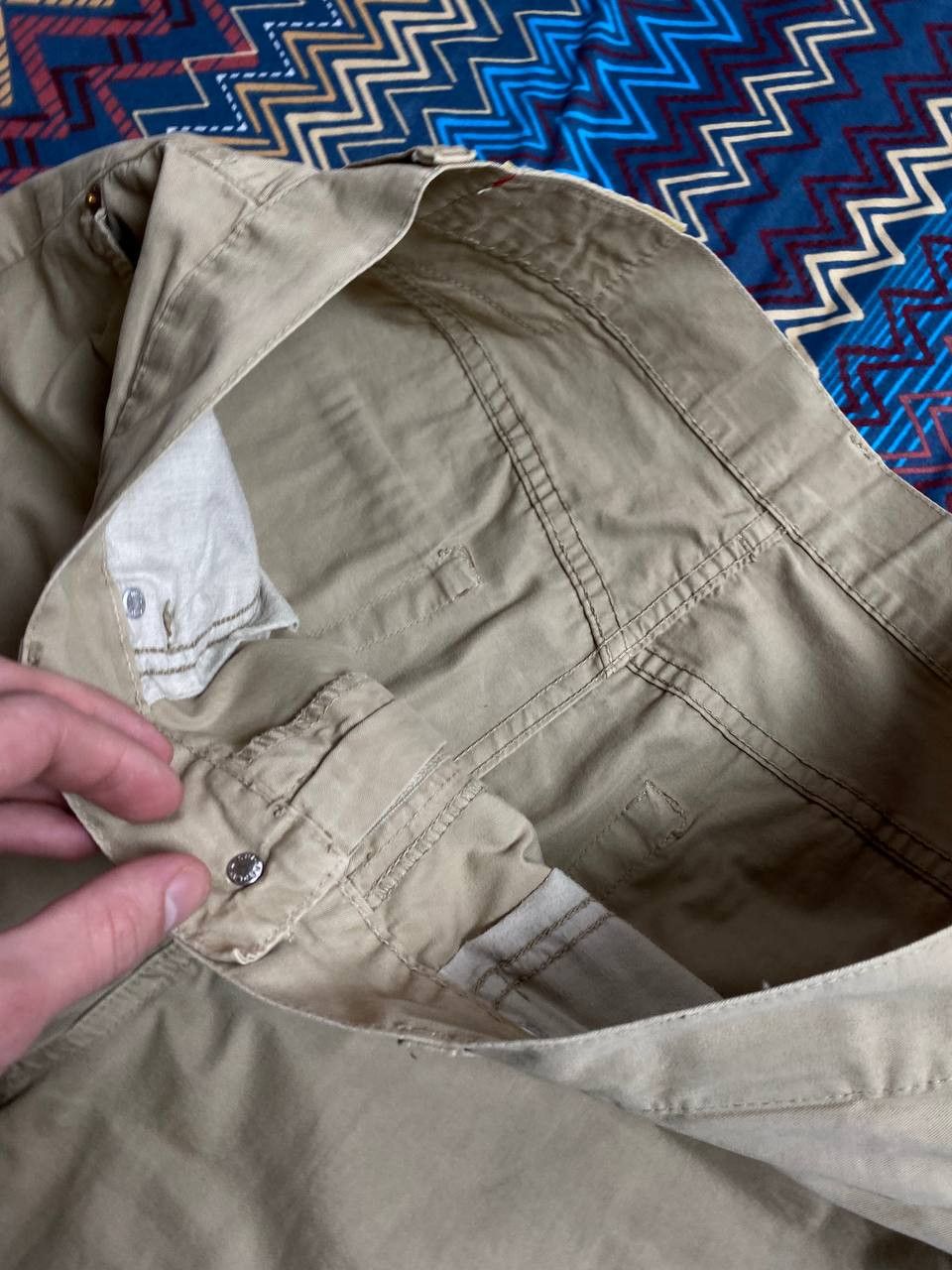Replay Replay logo jeans pants beige Y2K vintage streetwear Size US 32 / EU 48 - 15 Thumbnail