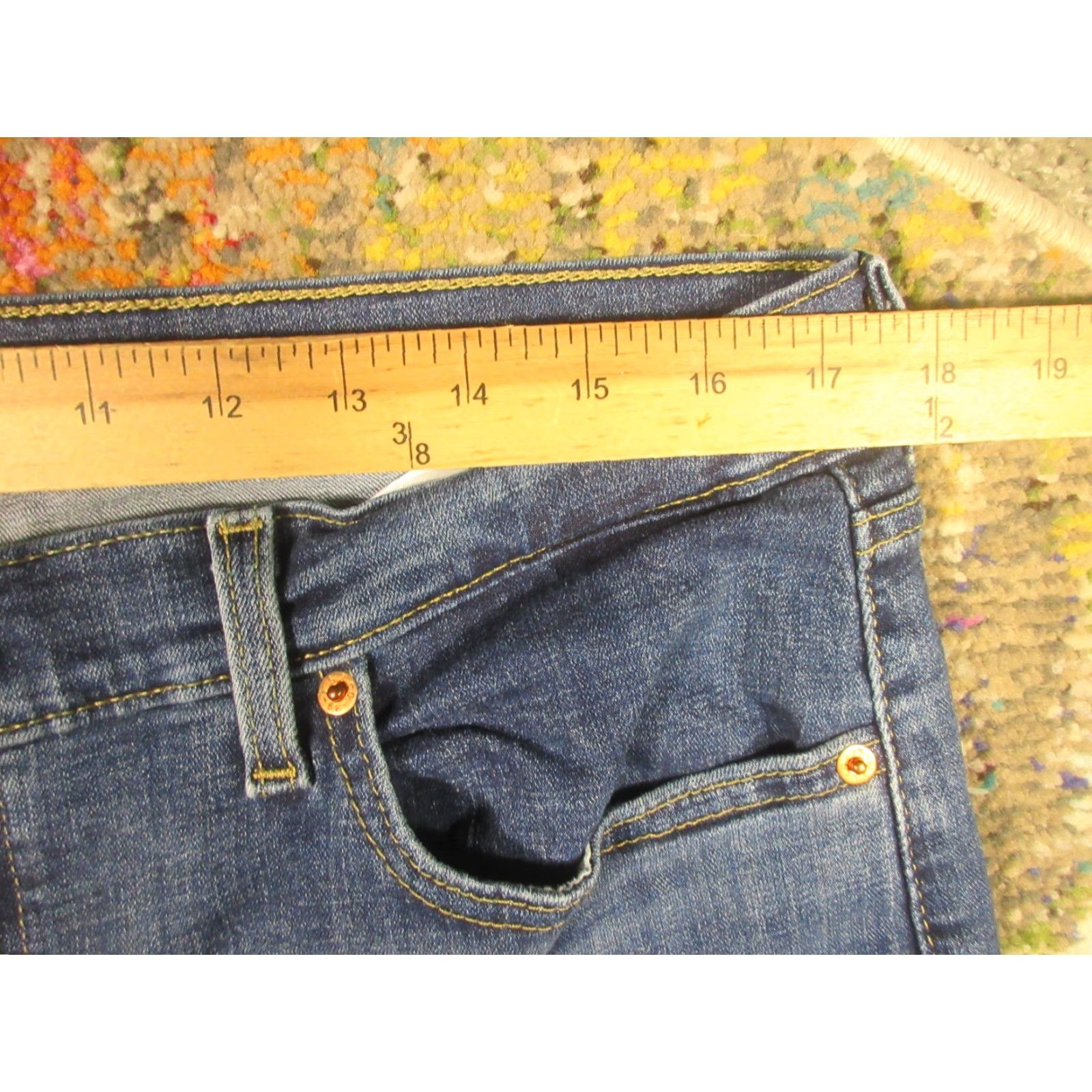 Levi's Levi's Jeans Woman Regular Boyfriend 32 W34 L27 Medium Wash Stretch Denim 5-Pocket Zip Blue Women Size 24" / US 00 / IT 34 - 5 Thumbnail