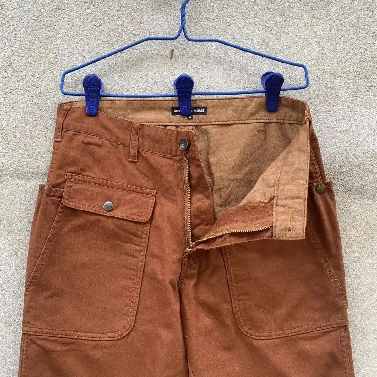 Japanese Brand FYE 🔥AWESOME POCKET BIG JAPANESE VINTAGE RUGGED BROWN PANTS Size US 30 / EU 46 - 5 Thumbnail