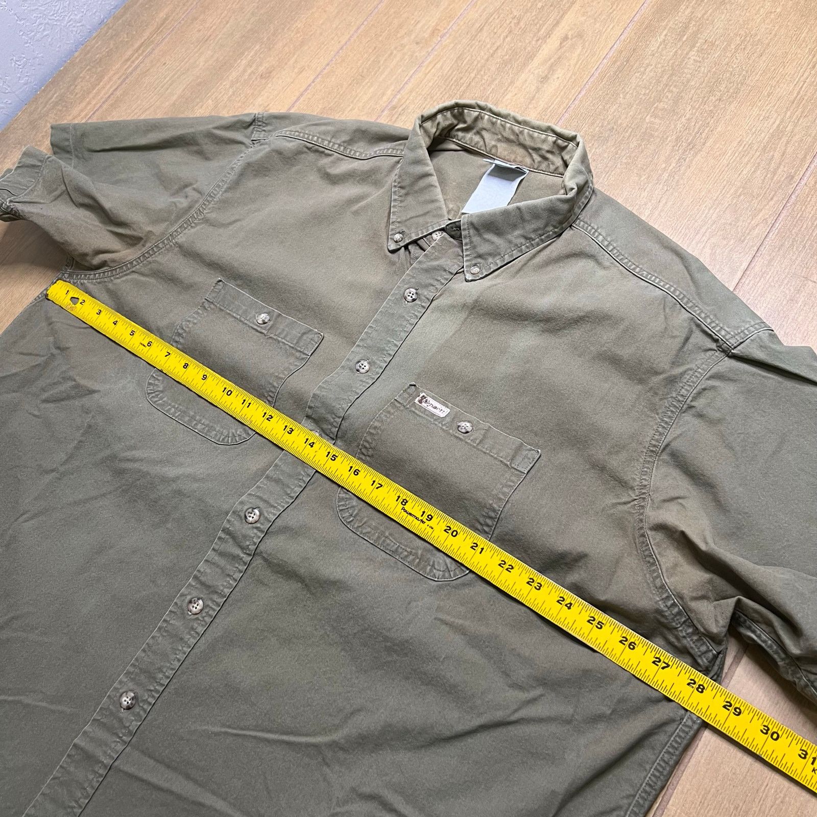 Carhartt Vintage Carhartt Shirt Men 2XL Green Pocket Canvas Outdoor Size US XXL / EU 58 / 5 - 6 Thumbnail