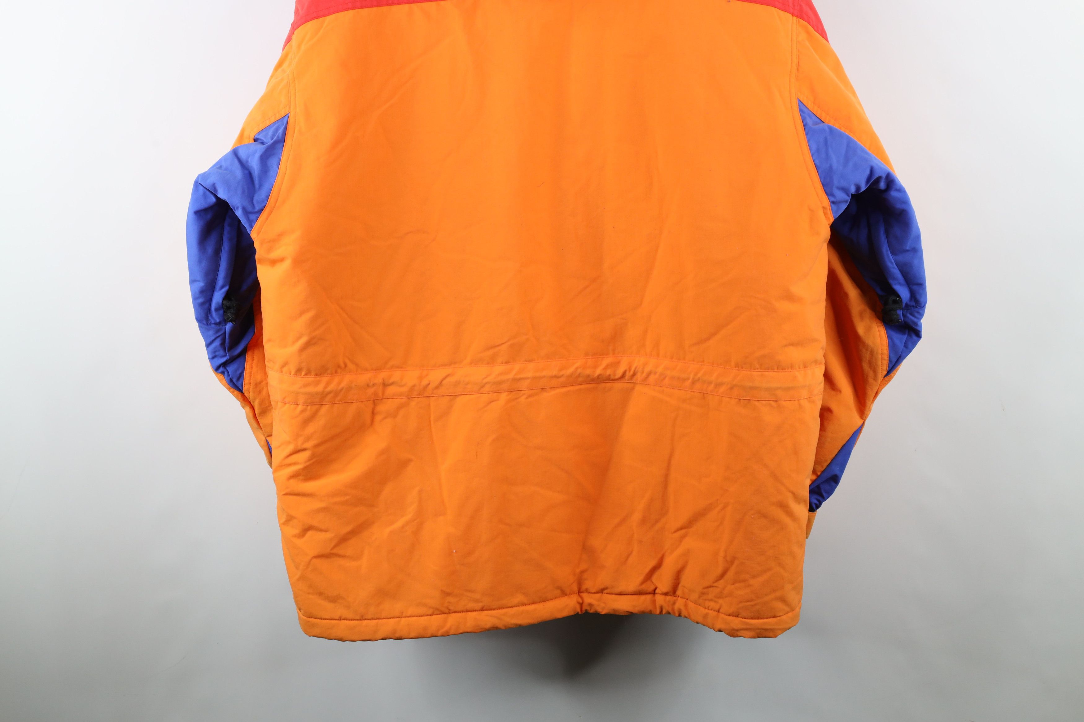 Vintage Vintage 90s Streetwear Block Hooded Winter Puffer Jacket Size US L / EU 52-54 / 3 - 15 Thumbnail