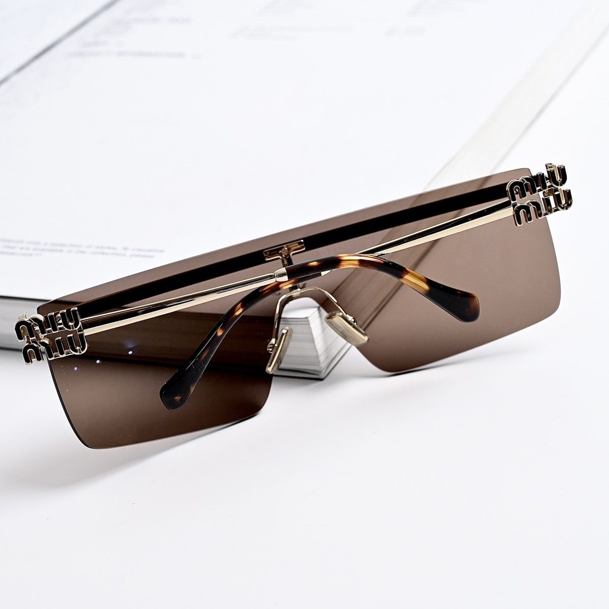 Miu Miu MIU MIU 0MU 50ZS SUNGLASSES Size ONE SIZE - 9 Thumbnail