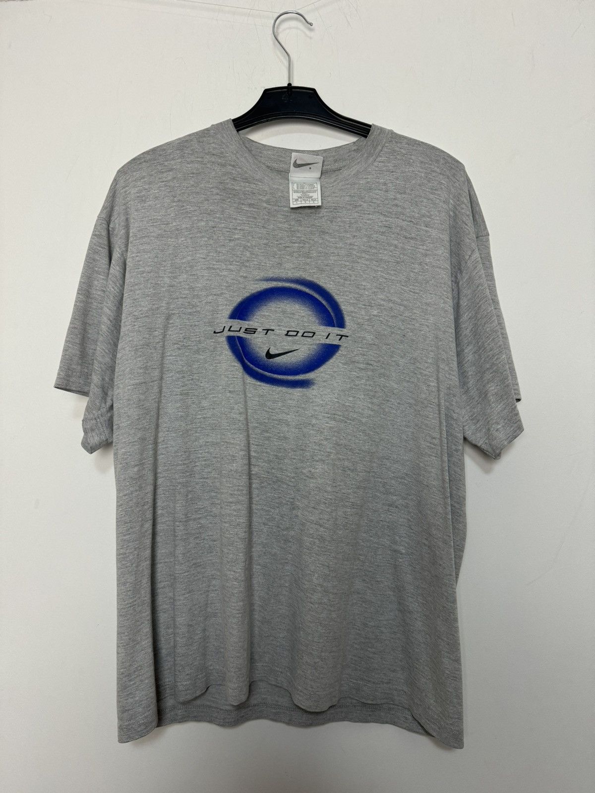 Nike Rare Nike vintage swoosh logo tee “just do it” 90s Size US L / EU 52-54 / 3 - 2 Thumbnail