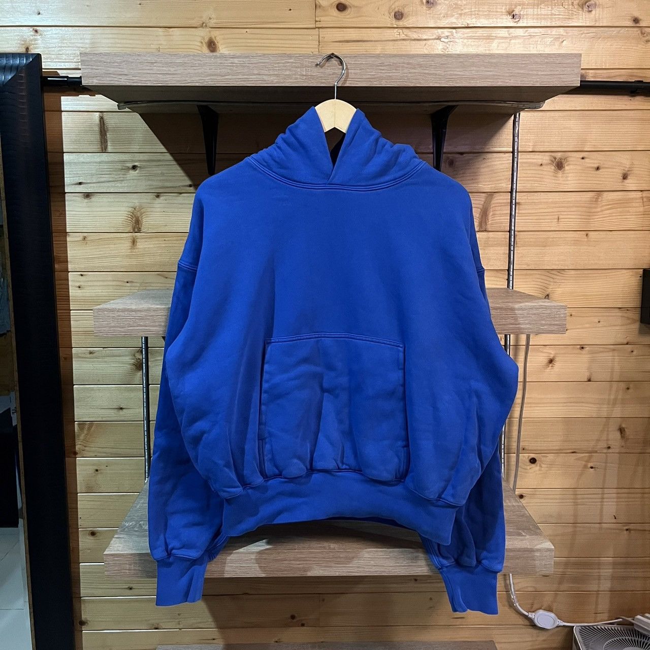 image of Yeezy Gap Double Layer Perfect Hoodie Blue, Men's (Size Medium)