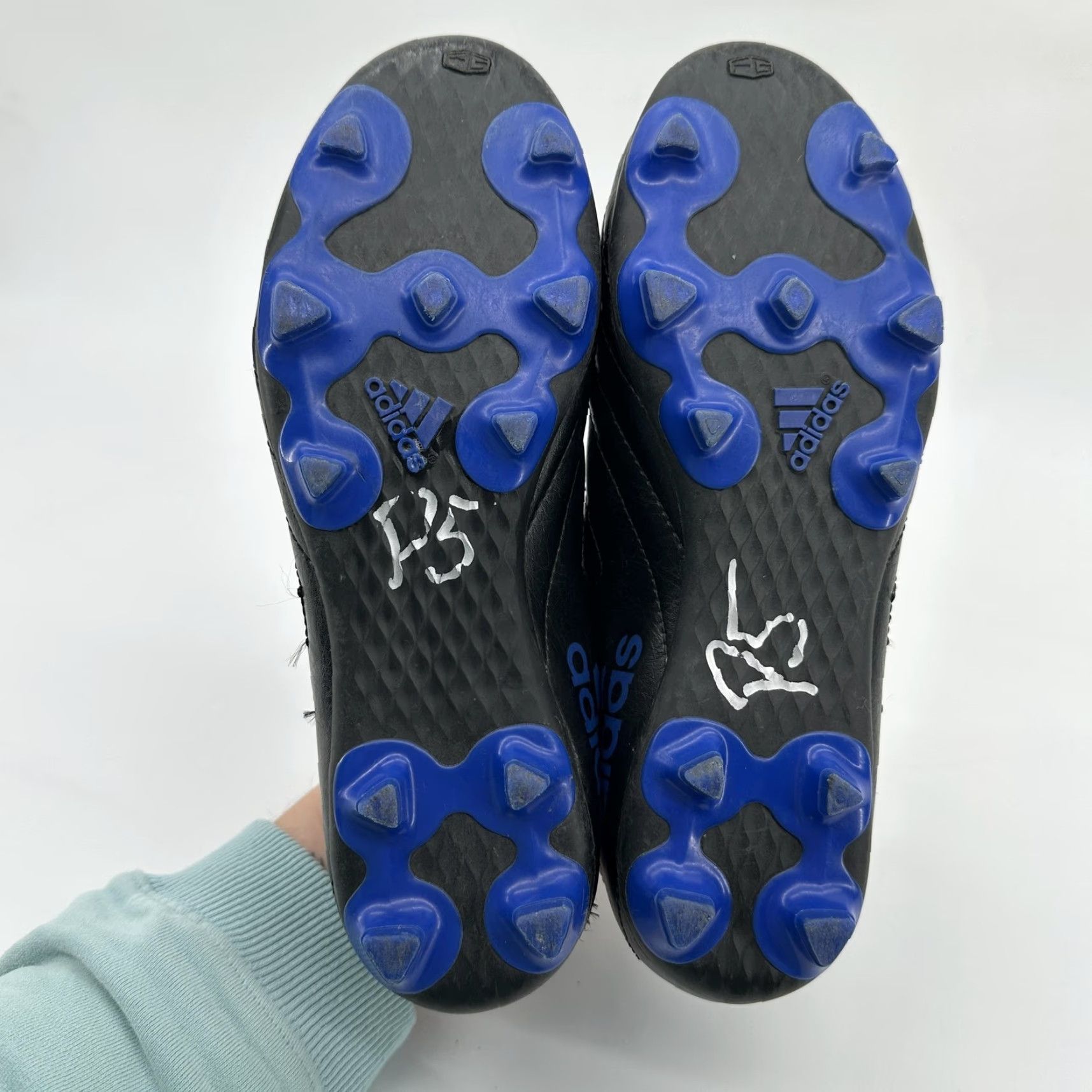 Adidas Adidas Shoes Mens Size 5 Black Blue Soccer Cleats Low Top FG Spikes FV2894 Size US S / EU 44-46 / 1 - 6 Thumbnail