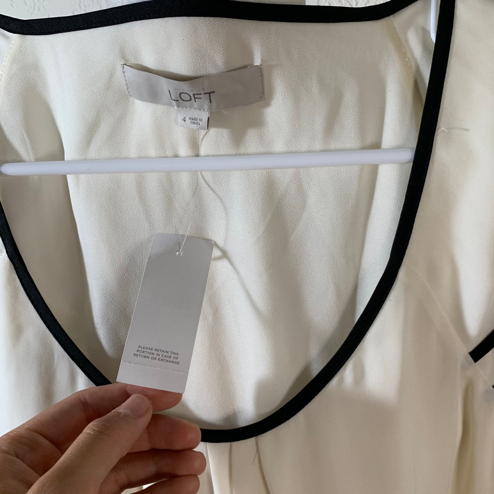 Loft Loft Women's White Dress Size 4 (NWT) Size S / US 4 / IT 40 - 5 Thumbnail