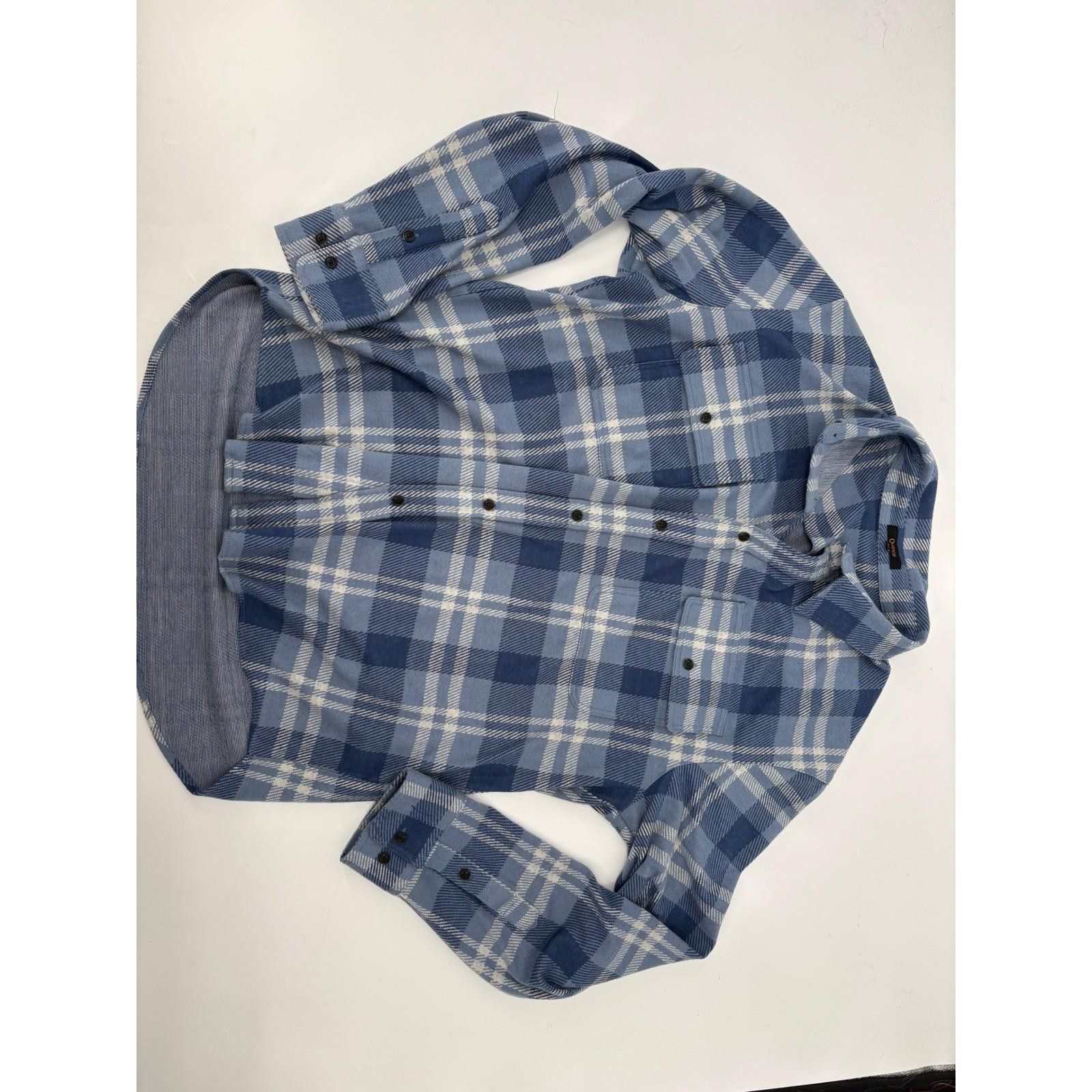 Quince Quince Men Stretch Sweater Fleece Shirt Brown XL Size US XL / EU 56 / 4 - 2 Thumbnail