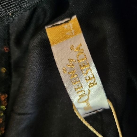 Vintage Bee Queen by Reseda Embellished Flare Slv Lined Sz 12/XL/44 Size XL / US 12-14 / IT 48-50 - 8 Thumbnail