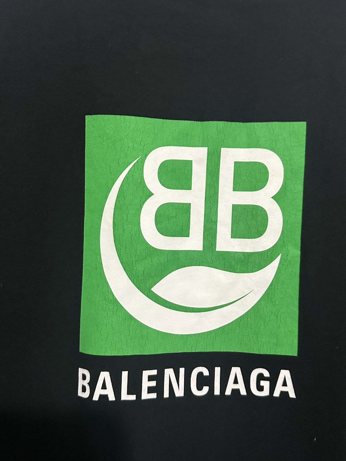 Balenciaga Balenciaga green logo t shirt Size US XL / EU 56 / 4 - 5 Thumbnail