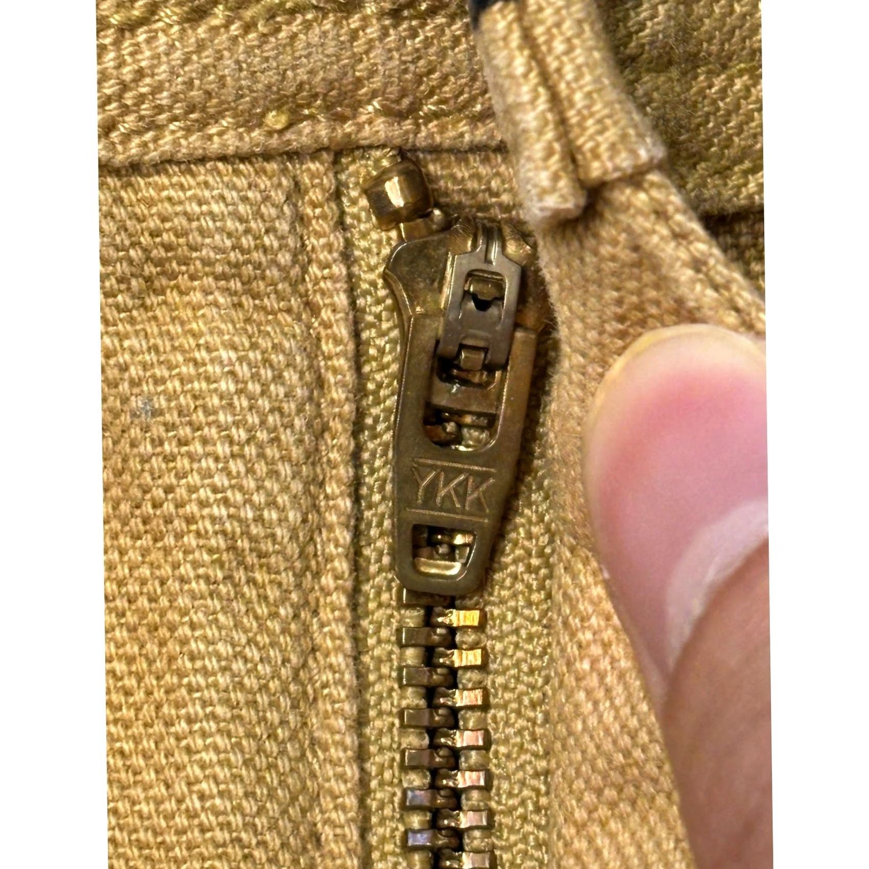 Orvis Orvis Pants Mens 40x30 Tan Cotton Canvas Work Pants Casual, Workwear, Khakis, Big & Tall, Regular Fit Size US 40 / EU 56 - 2 Thumbnail