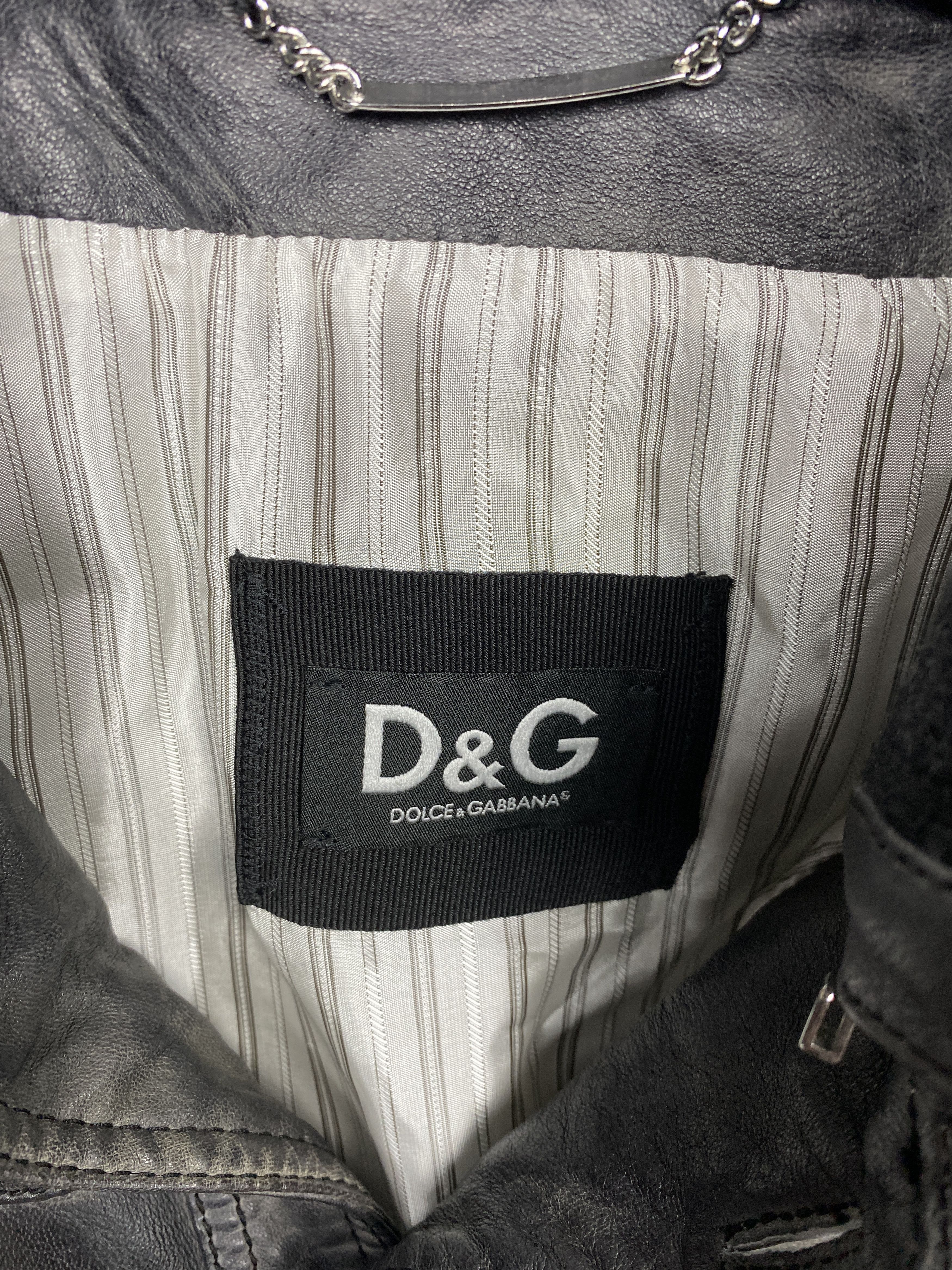 Dolce & Gabbana Dolce & Gabbana Vintage Mens Leather Jacket Size US M / EU 48-50 / 2 - 4 Thumbnail