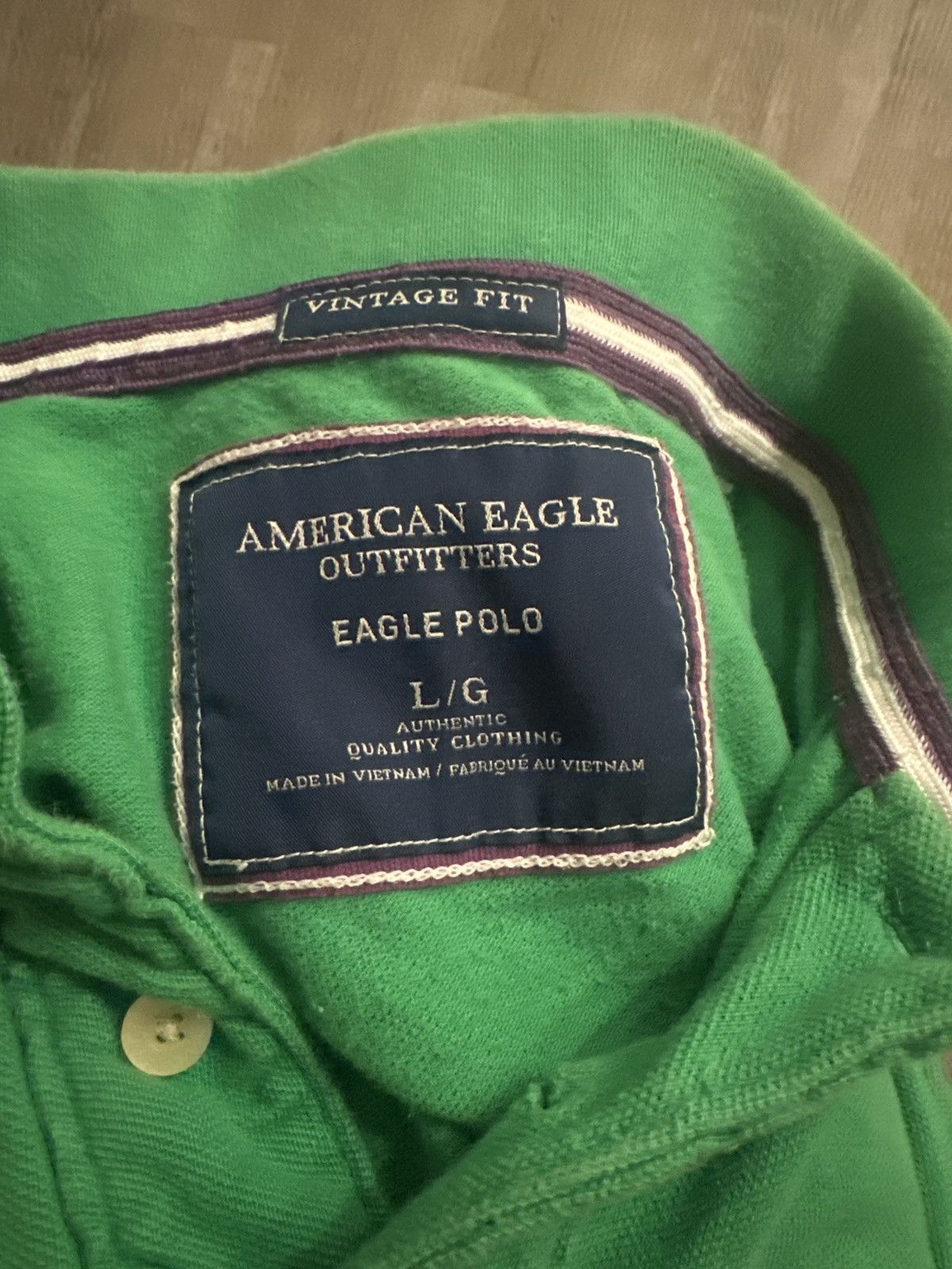 American Eagle Outfitters American eagle green polo vintage fit Size US L / EU 52-54 / 3 - 1 Thumbnail