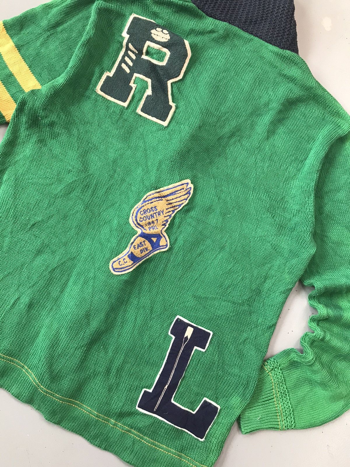 Polo Ralph Lauren × Vintage Vintage Ralph Lauren polo SpellOut patch work cardigan Size US M / EU 48-50 / 2 - 11 Thumbnail