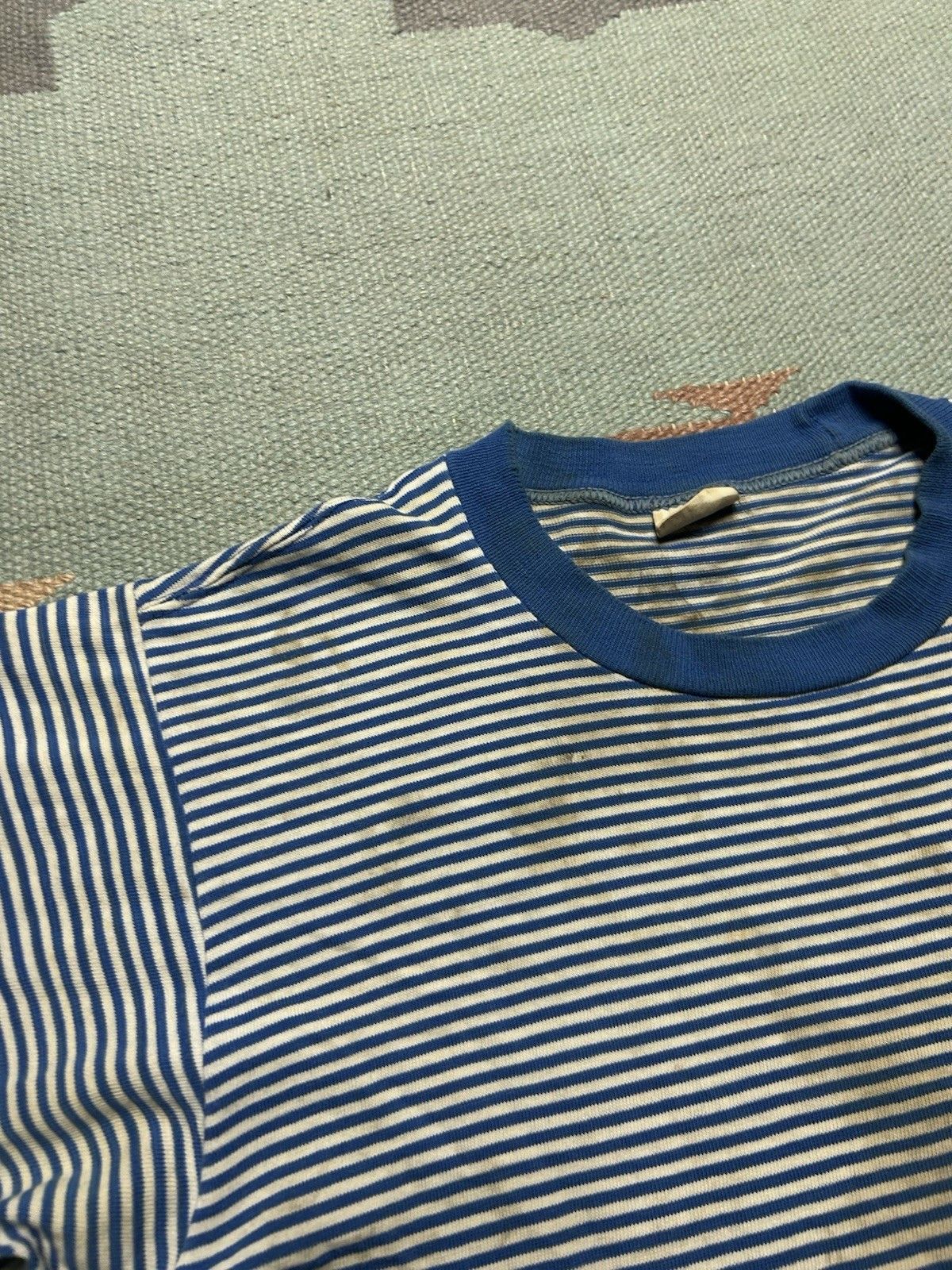 Vintage 60s striped t shirt Penneys Towncraft distress grunge soft S Size US S / EU 44-46 / 1 - 6 Thumbnail
