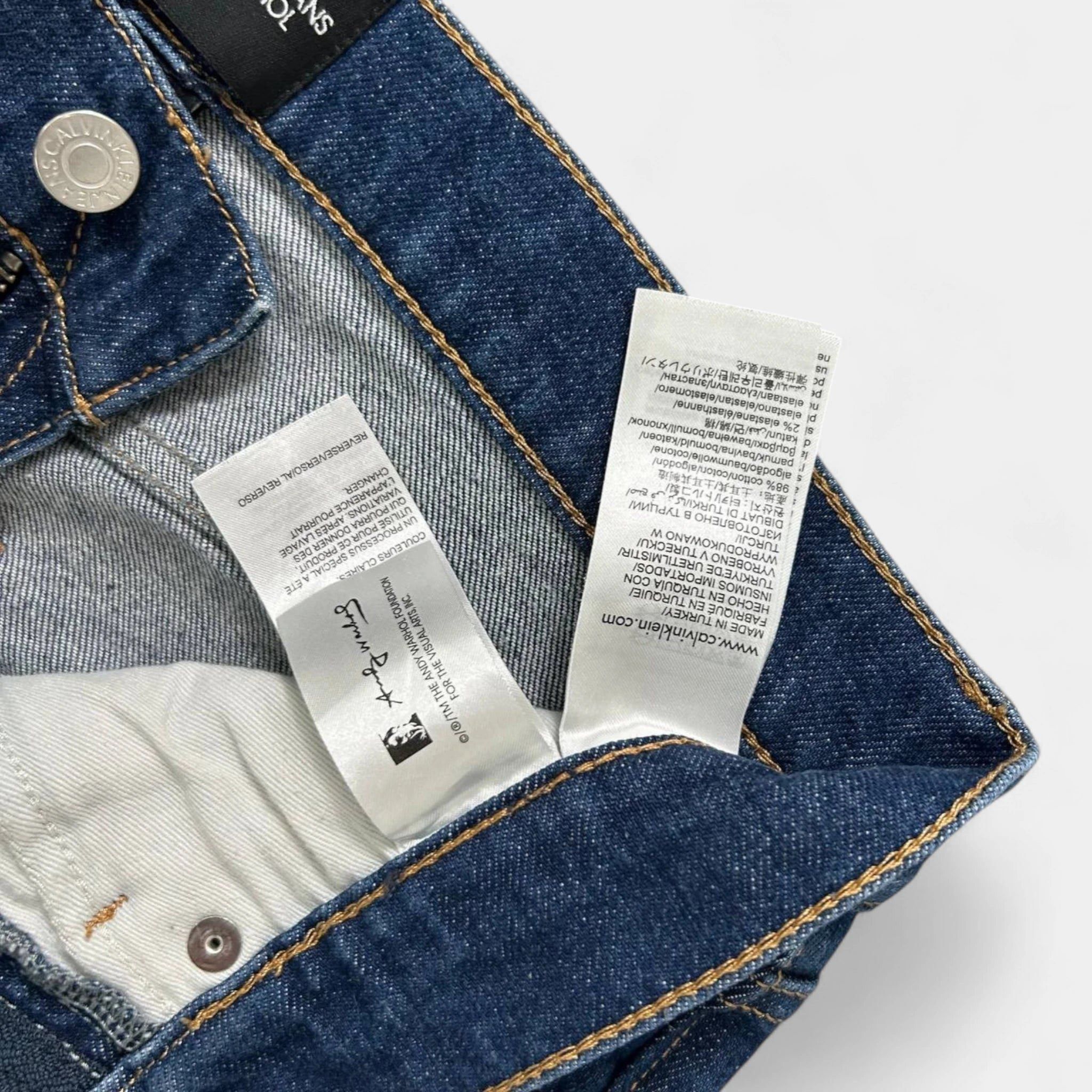 Calvin Klein 205W39NYC Calvin Klein Andy Warhol Straight Cut Blue Jeans Size US 29 - 7 Thumbnail