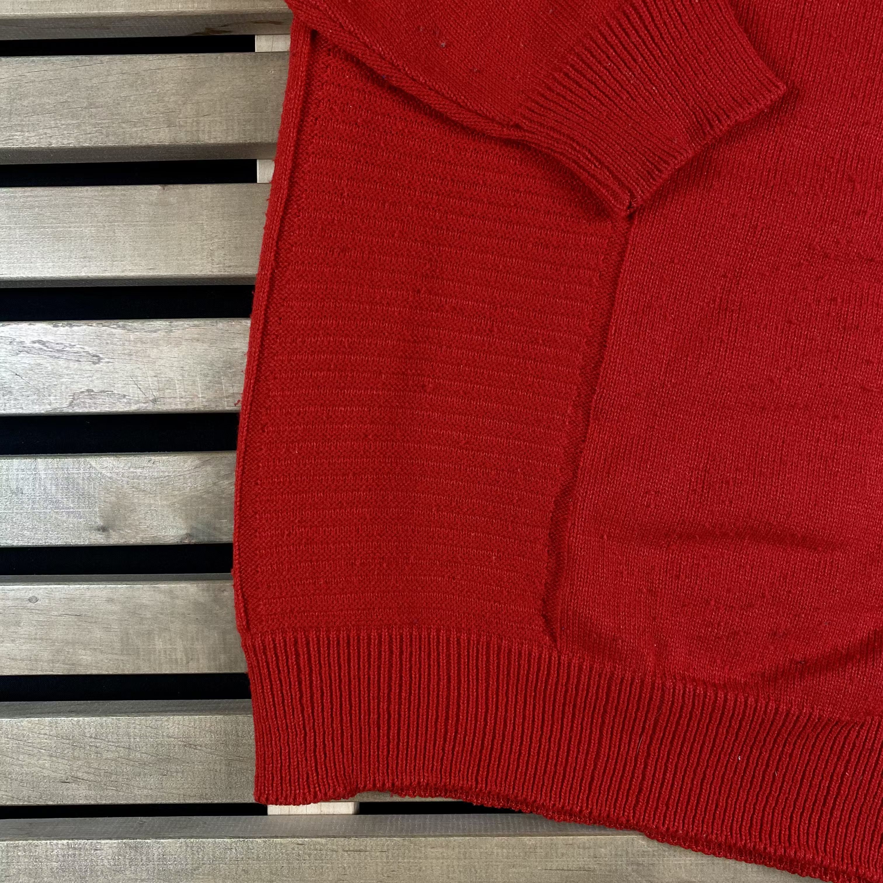 Lacoste × Vintage Mens Sweater Long Sleeve Lacoste Chemise Vintage Size L Size US XL / EU 56 / 4 - 3 Thumbnail
