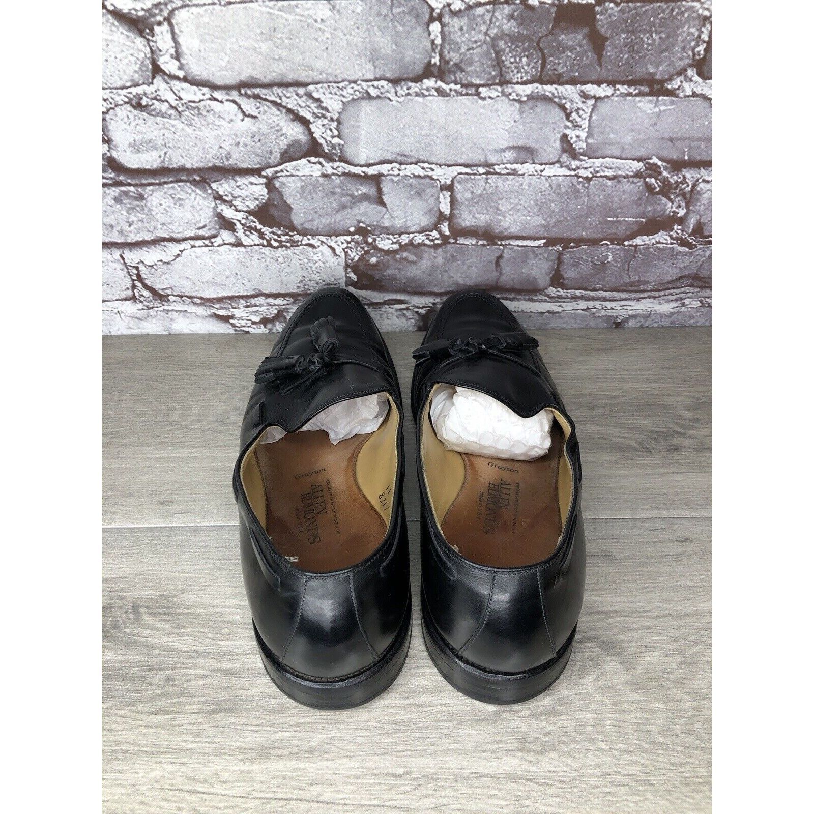 Allen Edmonds Allen Edmonds Grayson Black Leather Tassel Loafers Dress Sho Size US 11 / EU 44 - 5 Thumbnail