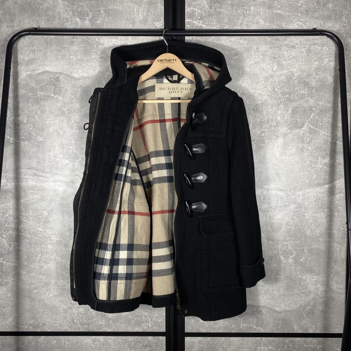 Burberry BURBERRY LONDON WOOL LONG DUFFLE COAT TRENCH COAT VINTAGE Size US S / EU 44-46 / 1 - 1 Thumbnail
