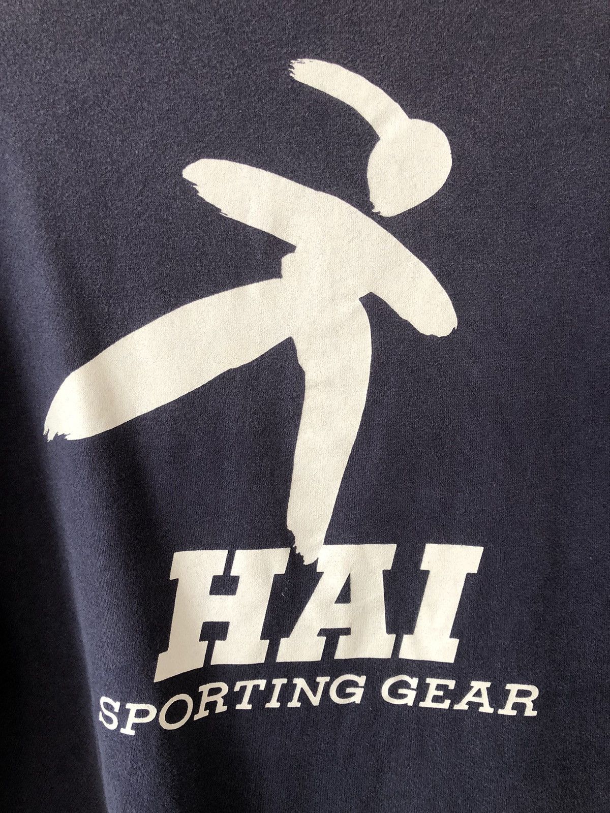 Hai Sporting Gear × Japanese Brand × Vintage Vitamin HAI Sporting Gear Big Logo Faded LS Shirt Size US L / EU 52-54 / 3 - 3 Thumbnail
