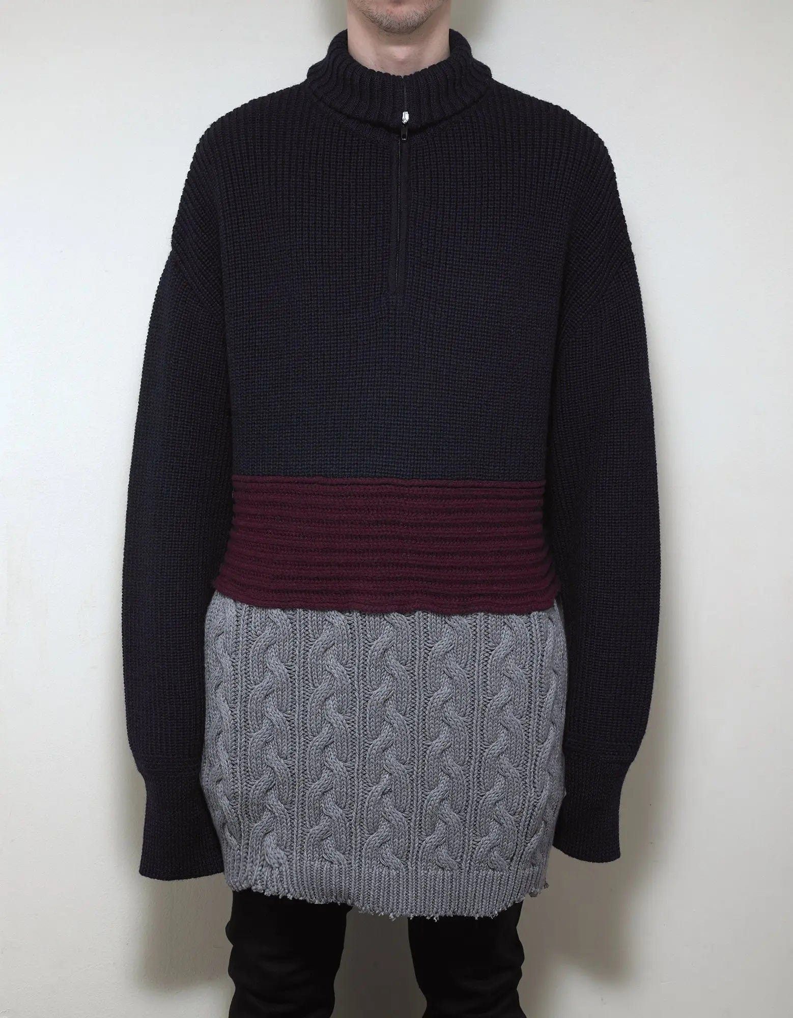 Balenciaga Balenciaga Multi-Panelled Long Knitwear - SS19 Size US L / EU 52-54 / 3 - 3 Thumbnail