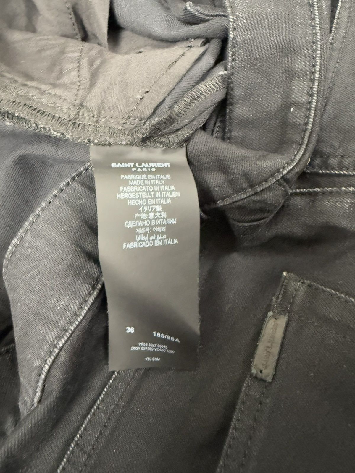 Saint Laurent Paris Straight Leg Denim Jeans Size US 36 / EU 52 - 5 Thumbnail