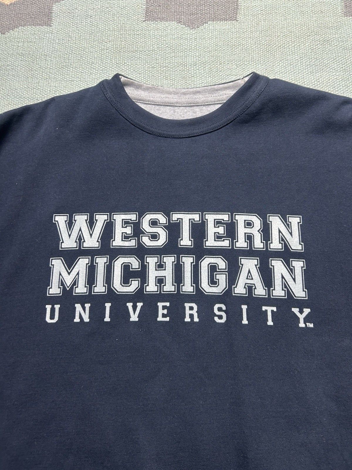 Vintage Vtg crewneck sweatshirt western Michigan reversible NWT M Size US M / EU 48-50 / 2 - 6 Thumbnail