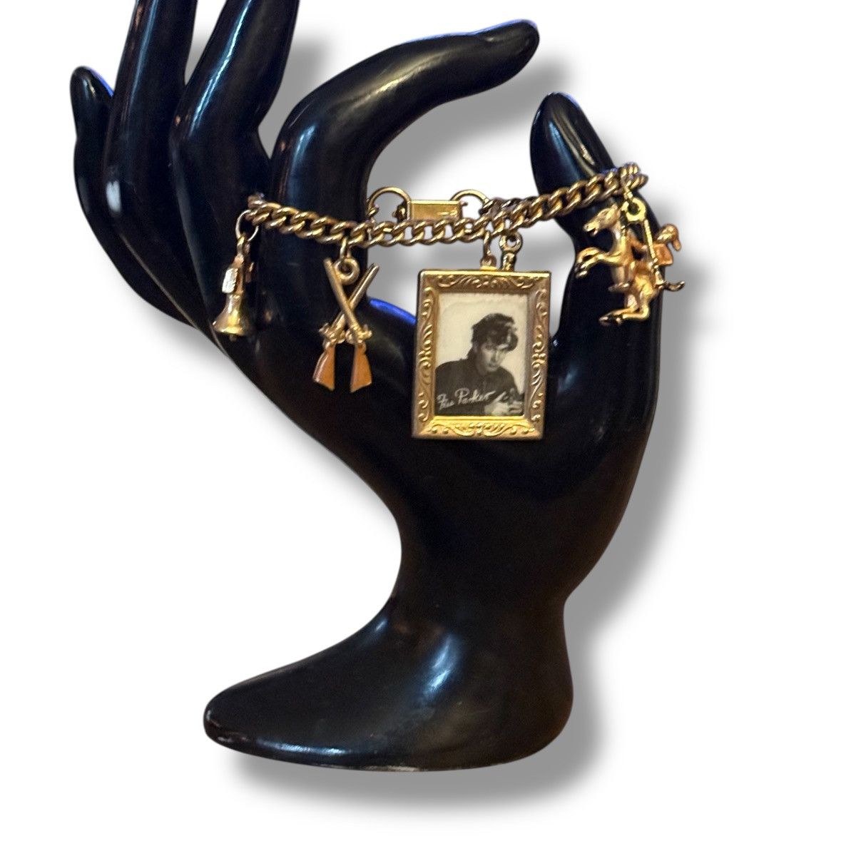 Vintage Vintage gold tone wild frontier charm bracelet Size ONE SIZE - 2 Thumbnail