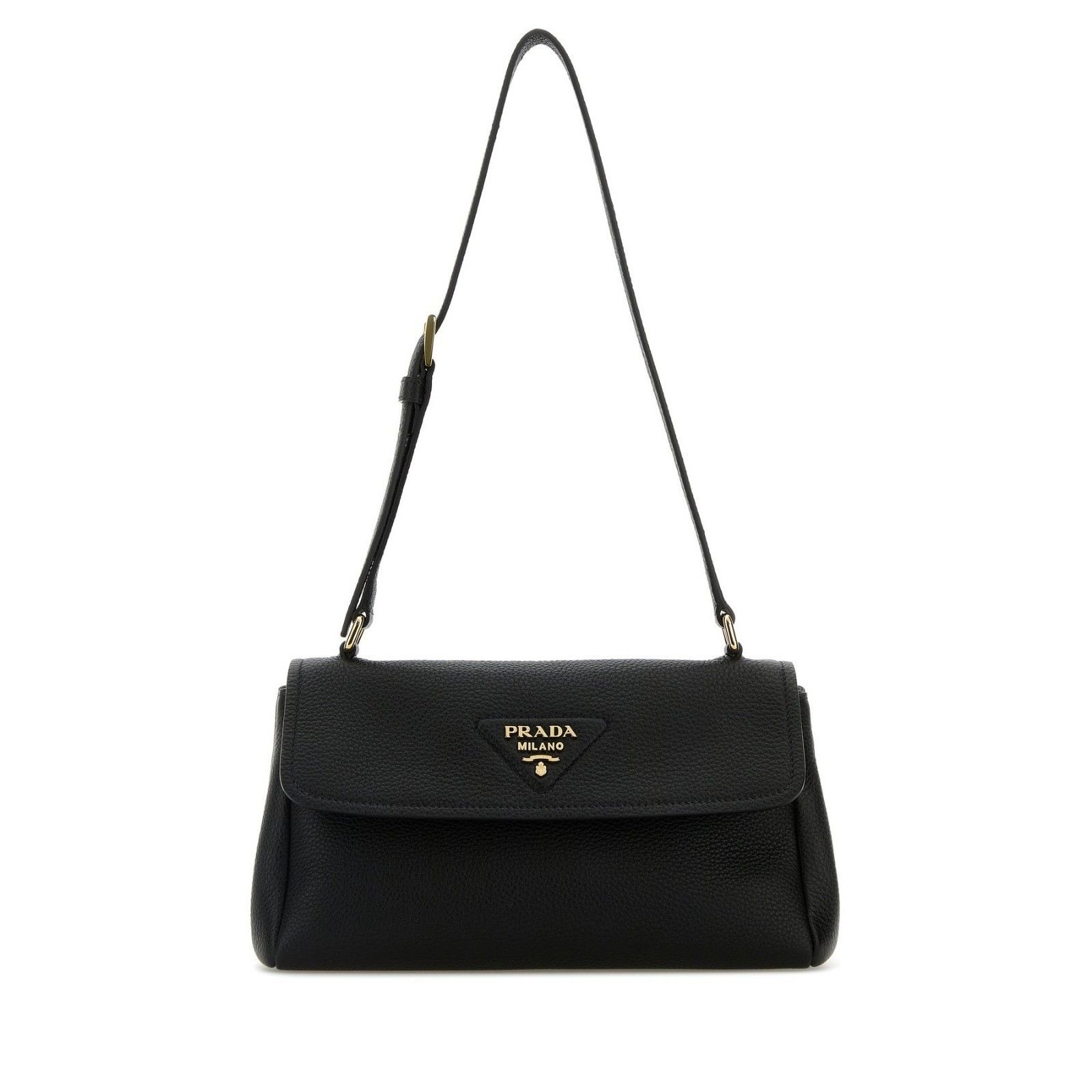Prada PRADA Black Leather Shoulder Bag New And Authentic Size ONE SIZE - 1 Thumbnail