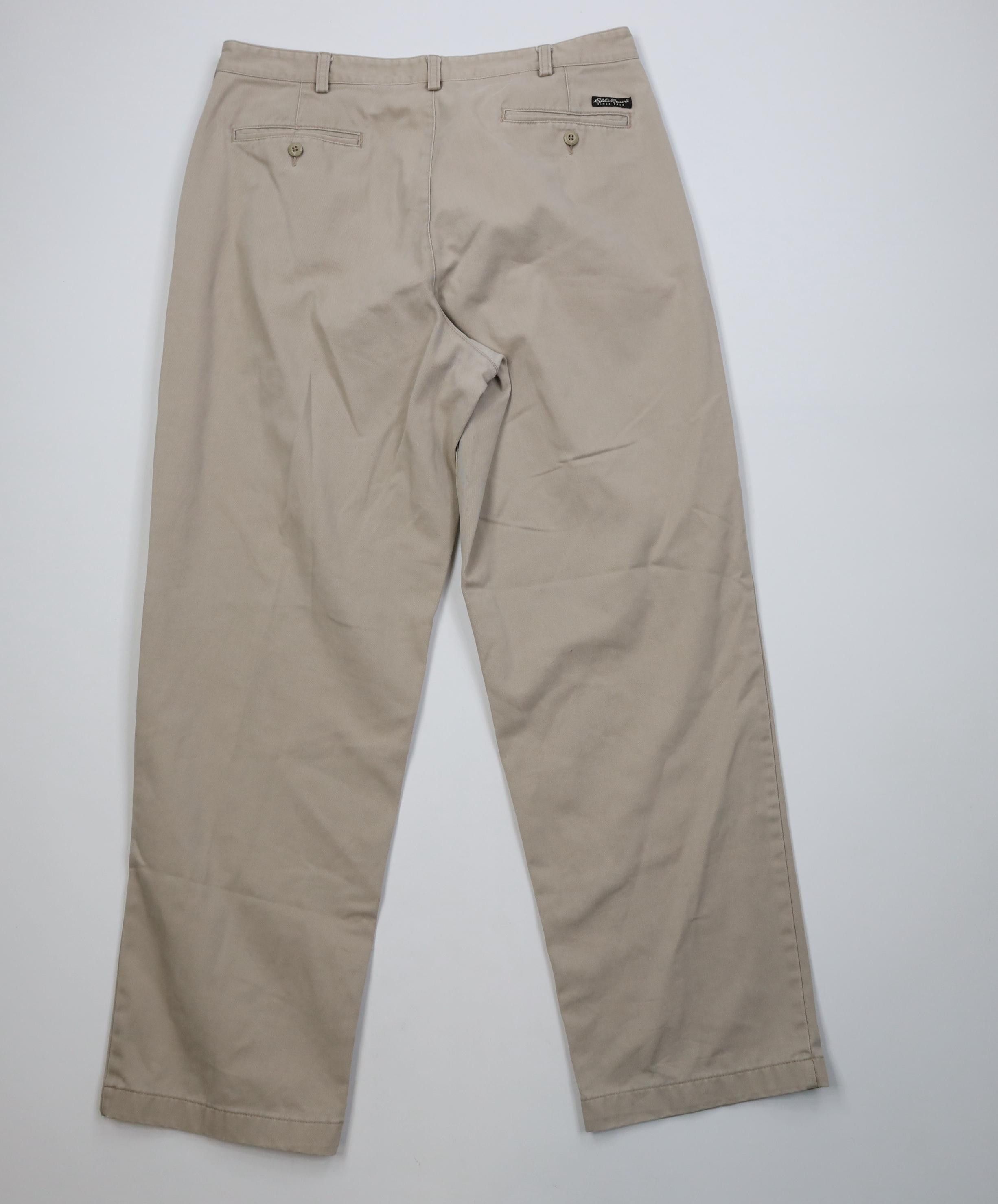 Eddie Bauer Vintage 90s Eddie Bauer Relaxed Wide Leg Pants Stone Size US 38 / EU 54 - 9 Thumbnail
