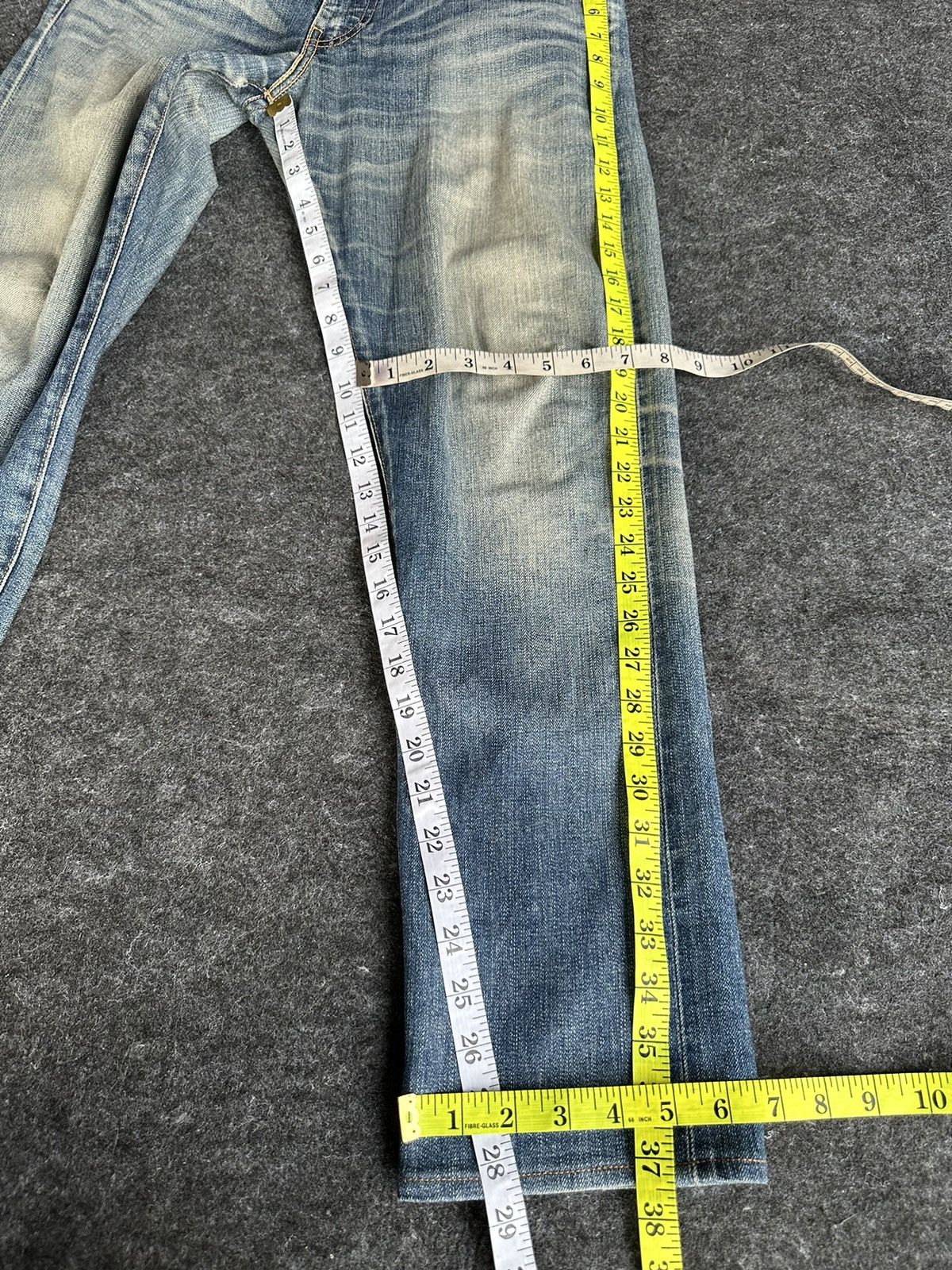 Levi's Levis 511 Selvedge Faded Washed Blue Denim 32x29 D489 Size US 32 / EU 48 - 10 Thumbnail