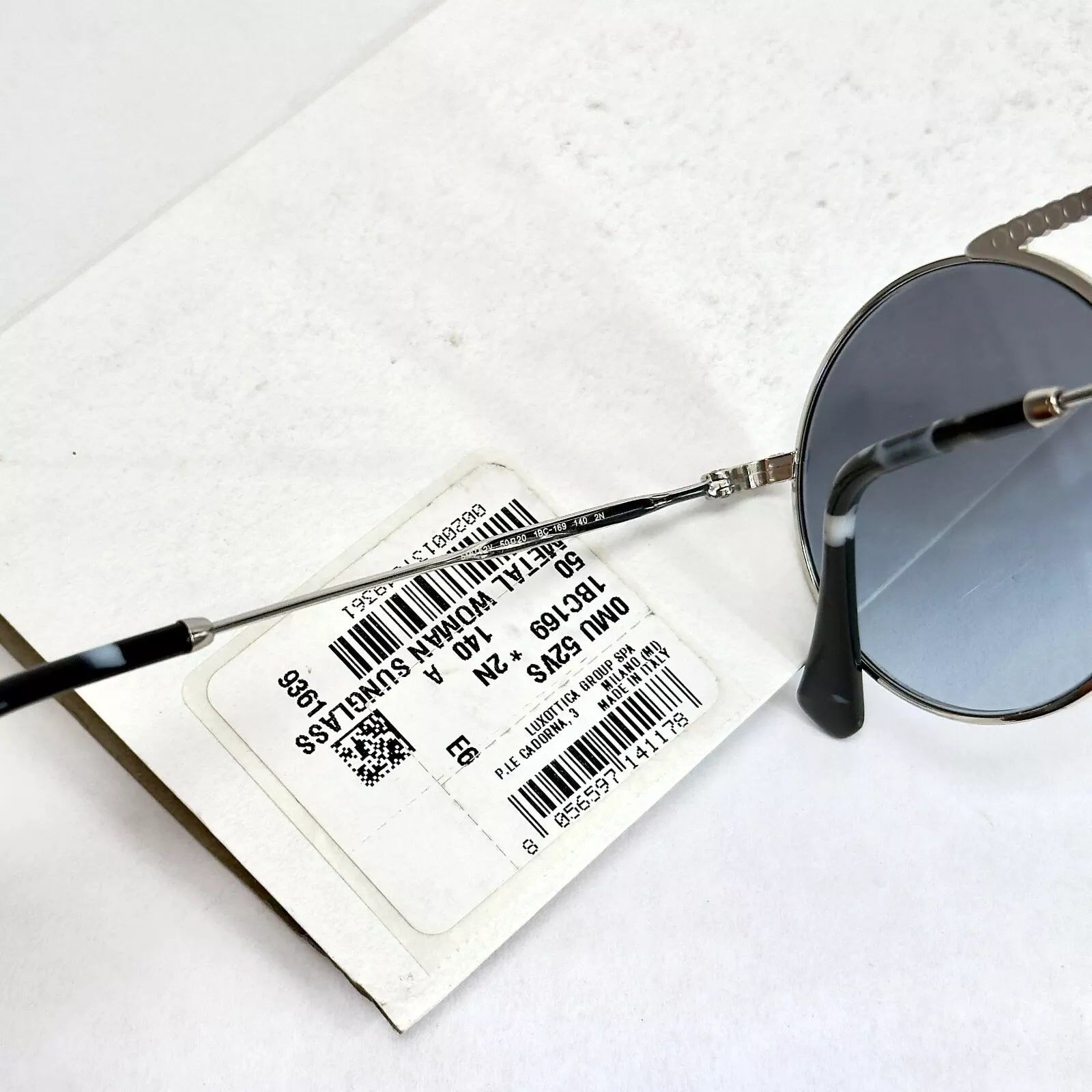 Miu Miu MIU MIU SOCIETE MU52VS CRYSTAL Bar Silver Blue Round 52V Size ONE SIZE - 4 Thumbnail