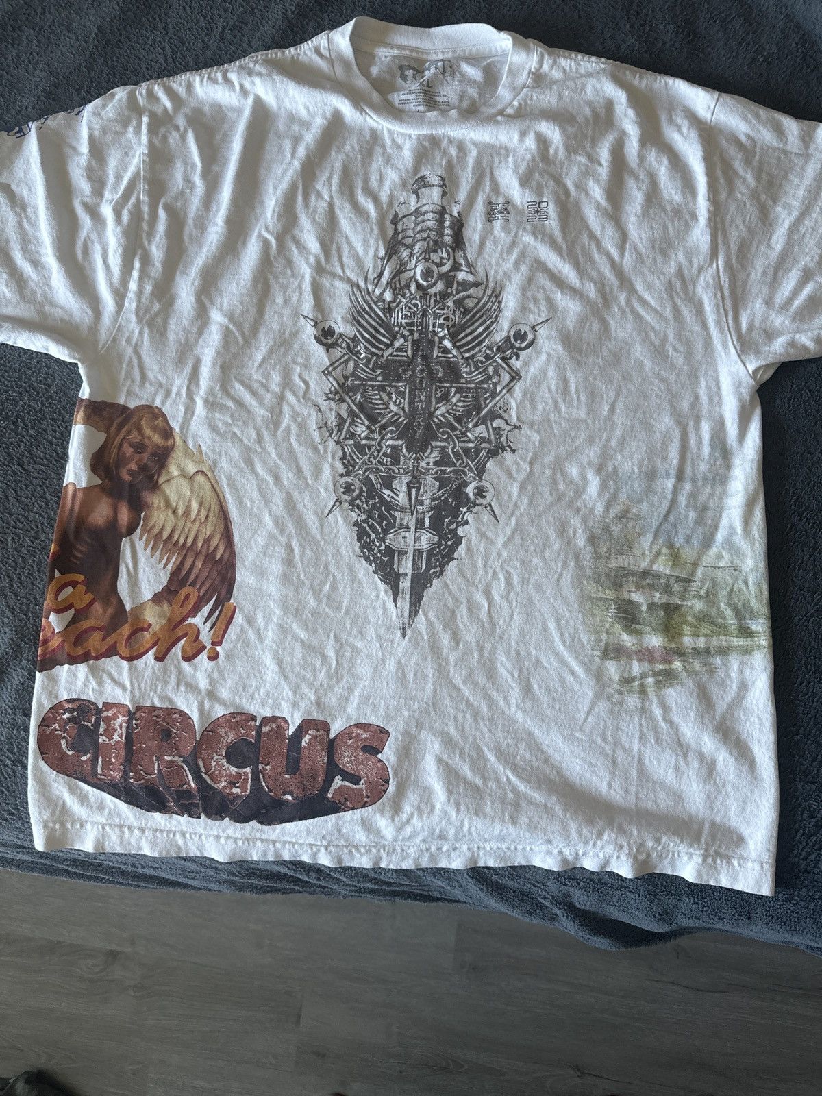 image of Travis Scott Circus Maximus Tour Merch in White, Men's (Size XL)