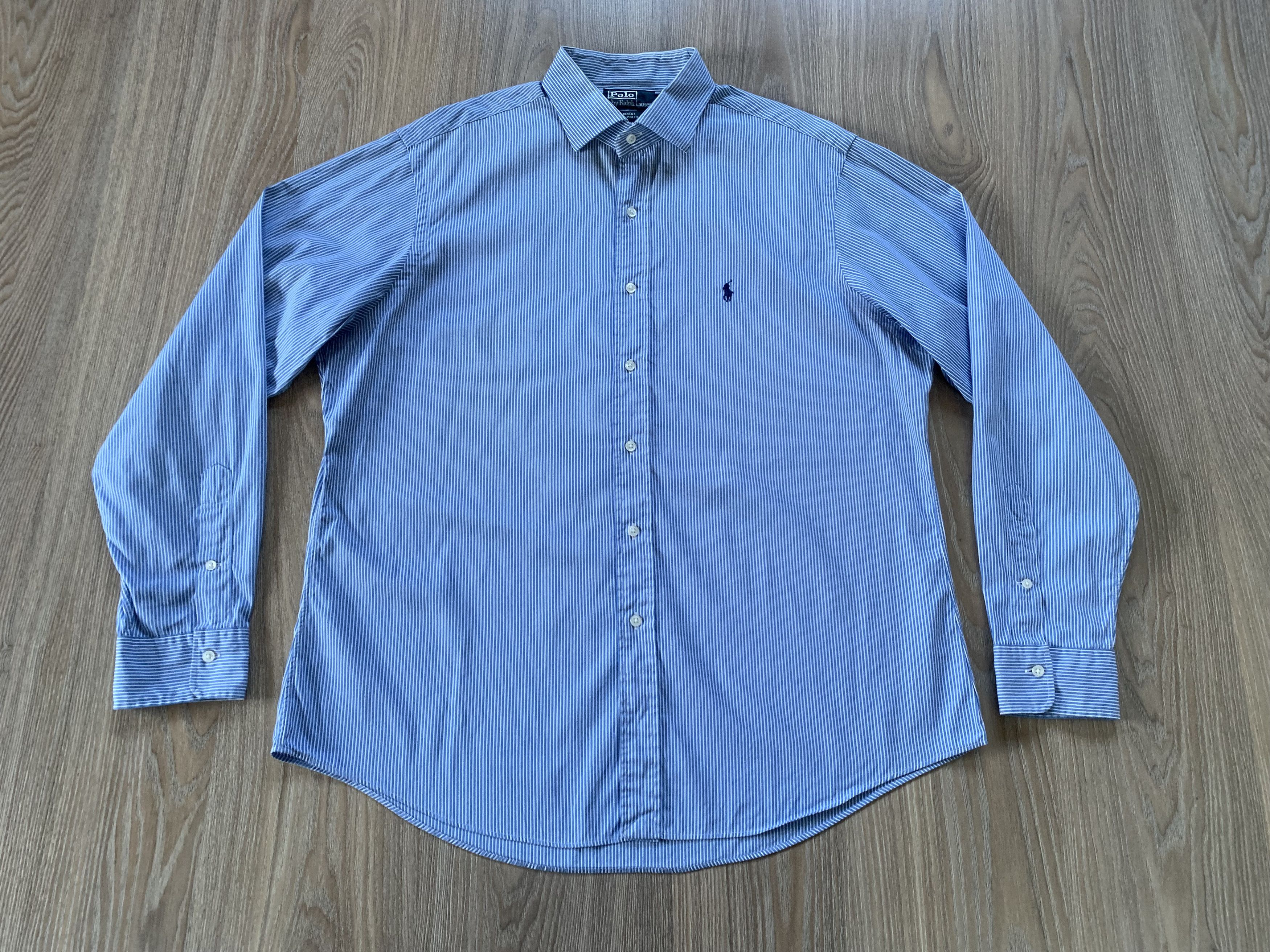 Polo Ralph Lauren Polo Ralph Lauren Custom Fit Long Sleeve Stripe Shirt Size US XXL / EU 58 / 5 - 2 Thumbnail