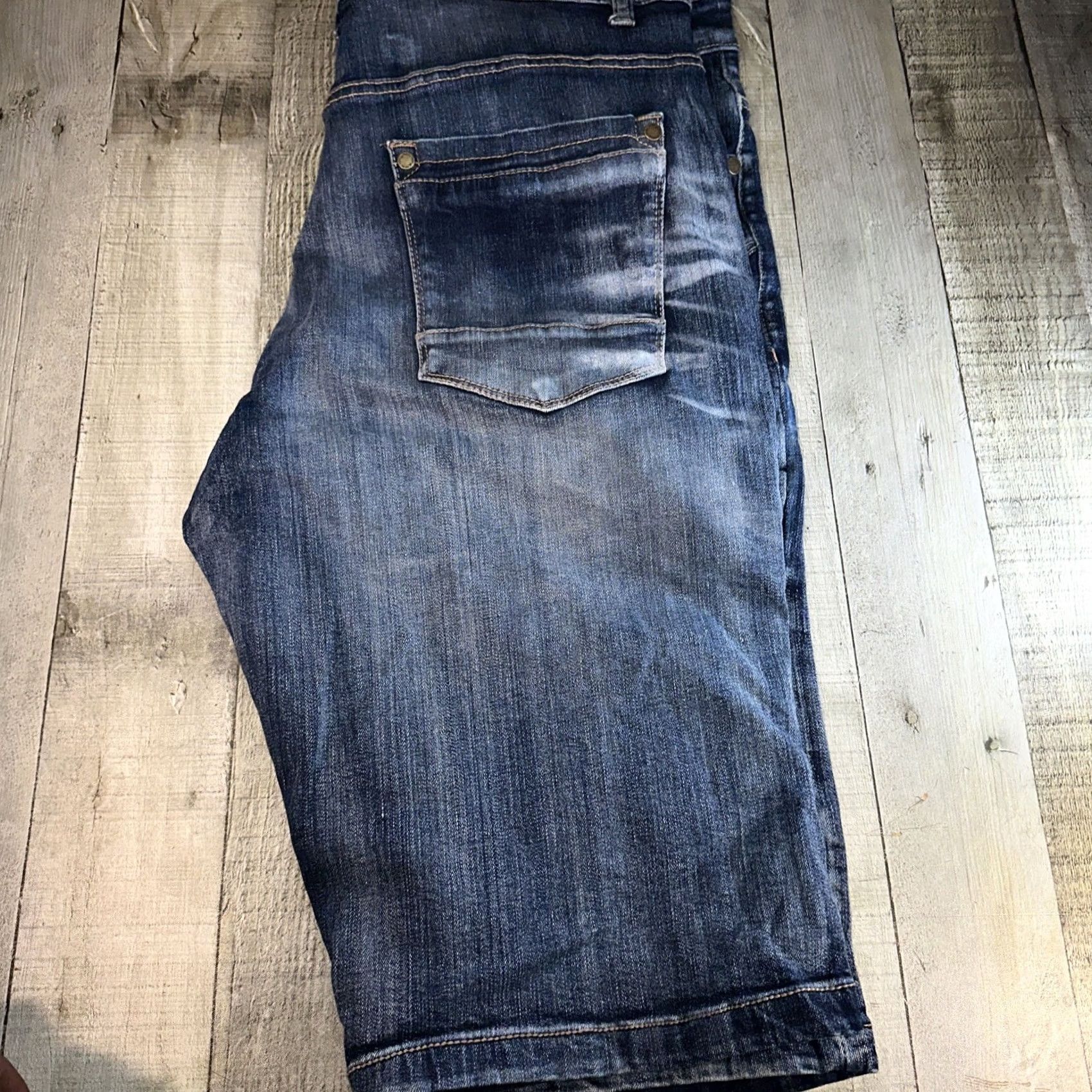 MILLY VINTAGE Men’s Twenty Bermuda Shorts 34 Blue Jeans Two Mill Twenty Bermuda Mens 34 Blue Shirt? Size US 34 / EU 50 - 3 Thumbnail