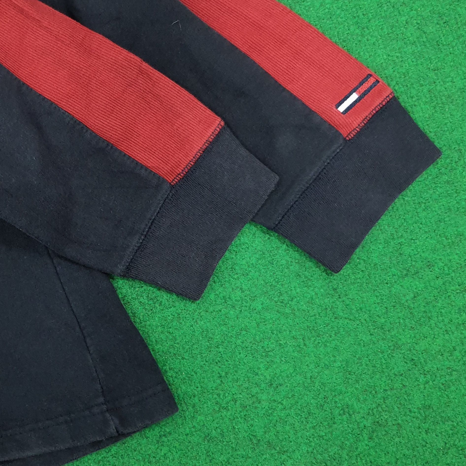 Tommy Hilfiger Vintage Tommy Jeans Hilfiger Half Zipper Sweatshirt C273N28 Size US XL / EU 56 / 4 - 3 Thumbnail