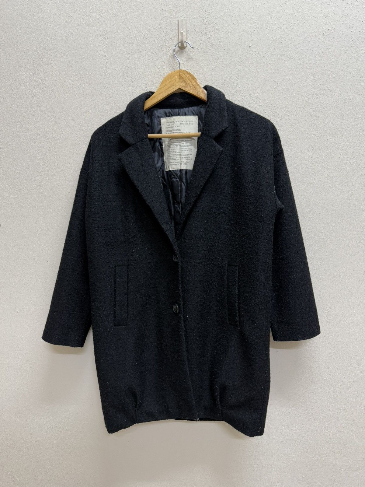 Japanese Brand Wardrobe Lady’s W/R W-Chico Atmosphere of 80s Wool Jacket Size M / US 6-8 / IT 42-44 - 16 Thumbnail