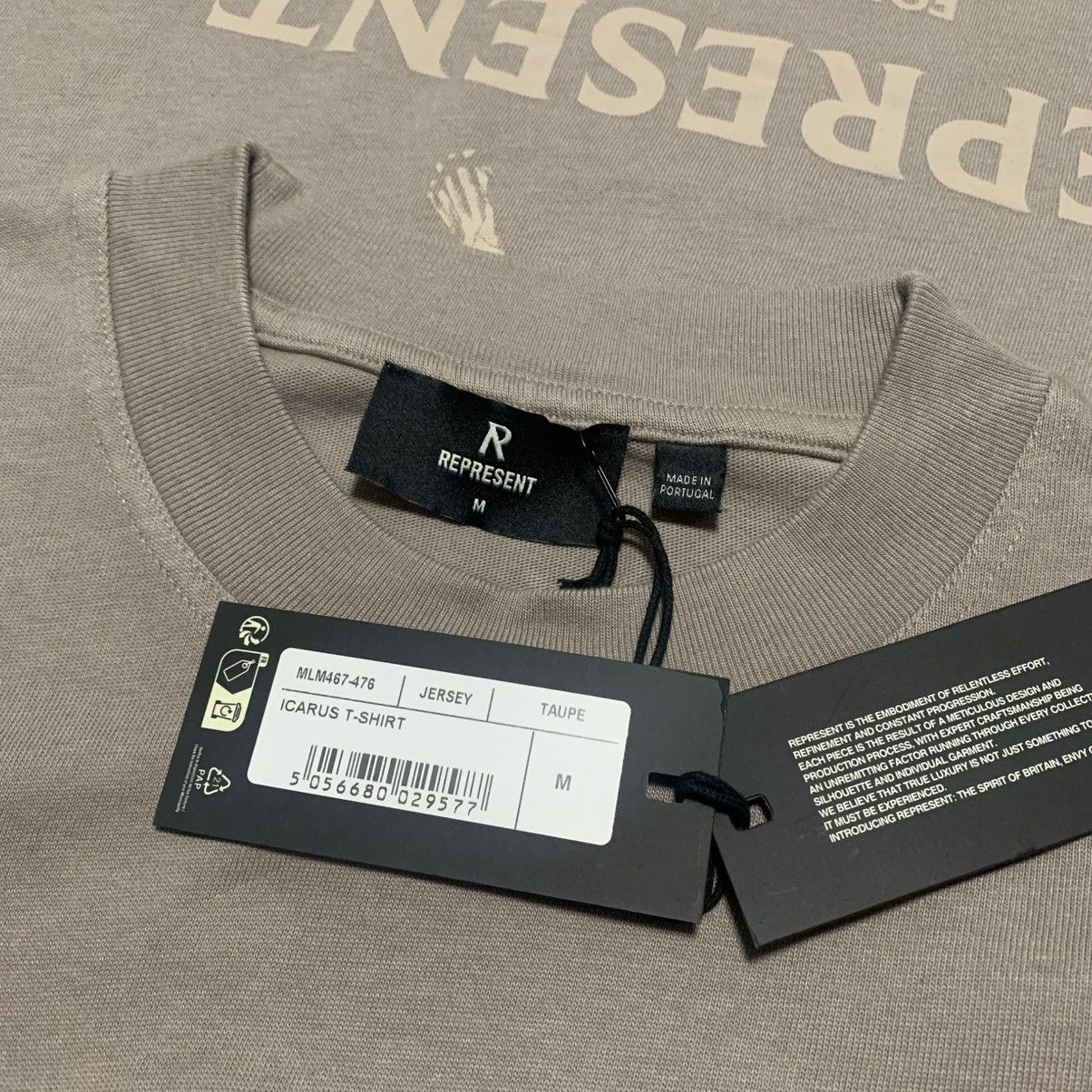 Represent Clo. Represent Medium Icarus Taupe Beige Tee Horizons Size US M / EU 48-50 / 2 - 6 Thumbnail